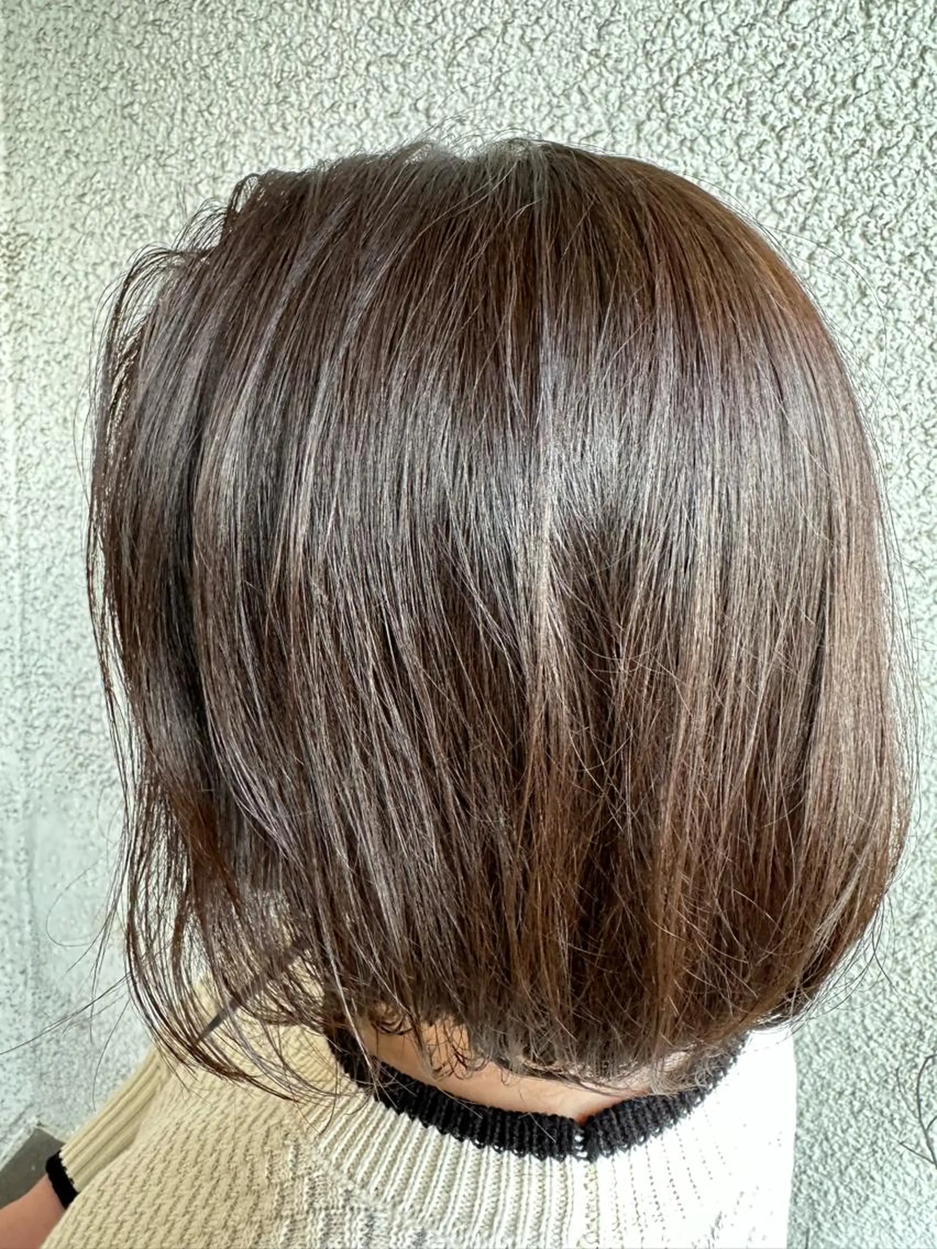 ミディアム カット ヘアカラー トリートメント 式部 由美子のヘアスタイル