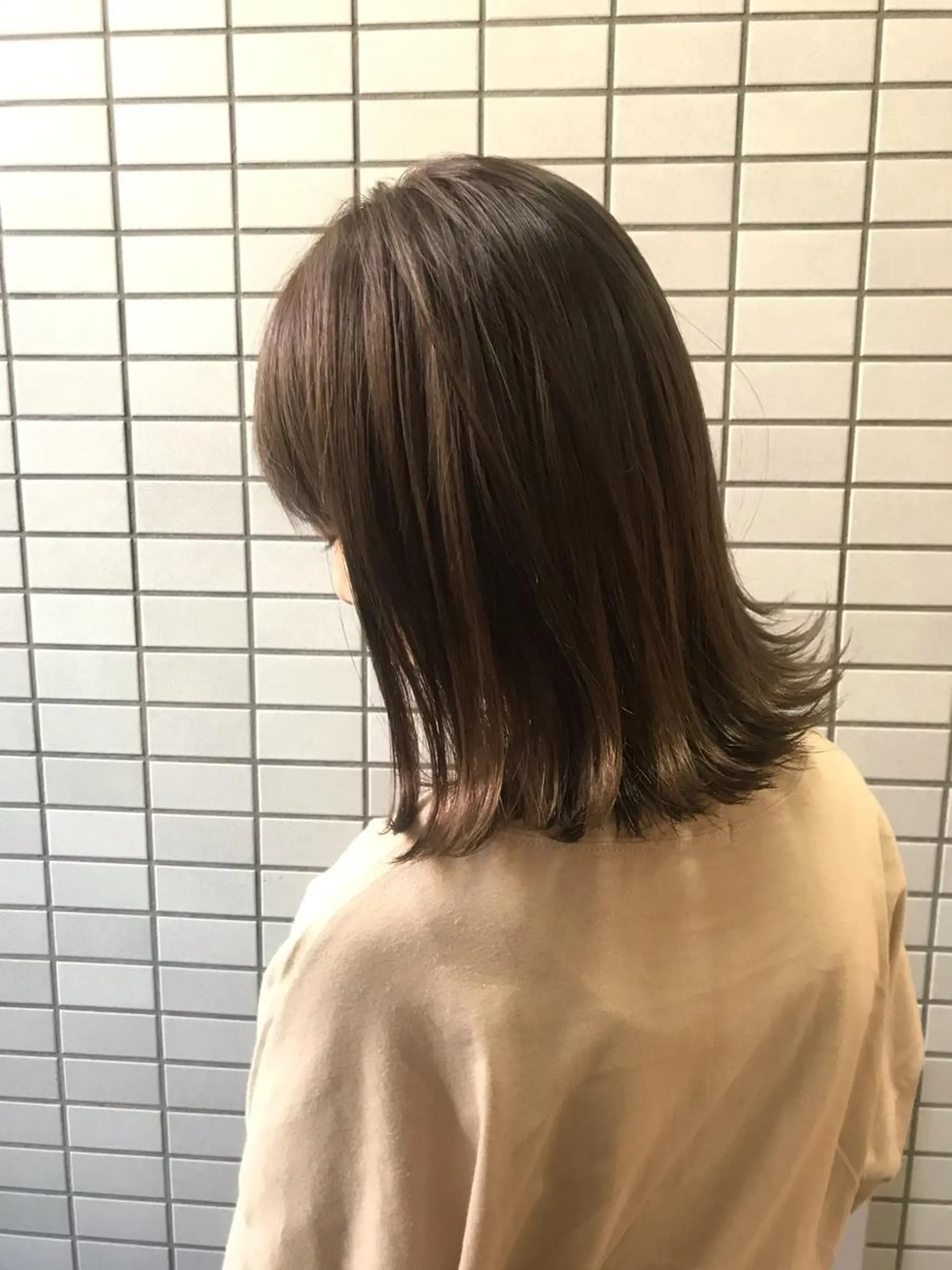 ミディアム カラー カット ヘアカラー トリートメント コマツリサ ROCCO eastのヘアスタイル