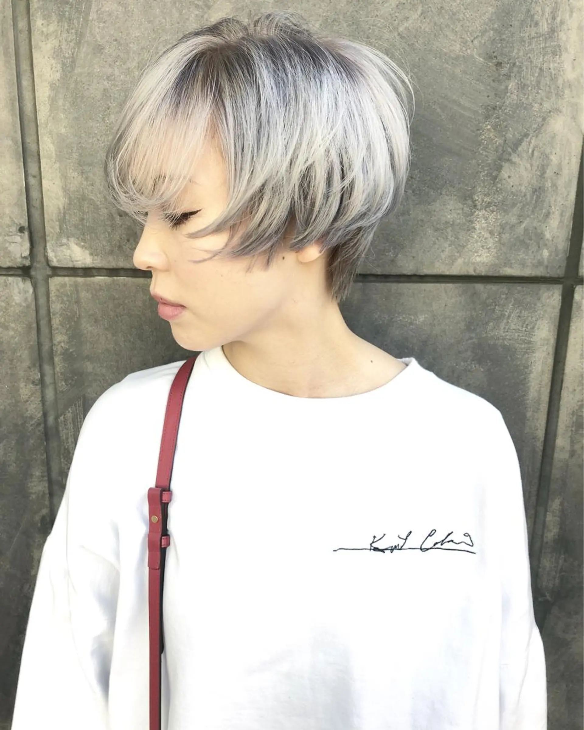 ショート カラー レイヤーカット BLend 渋谷のヘアスタイル