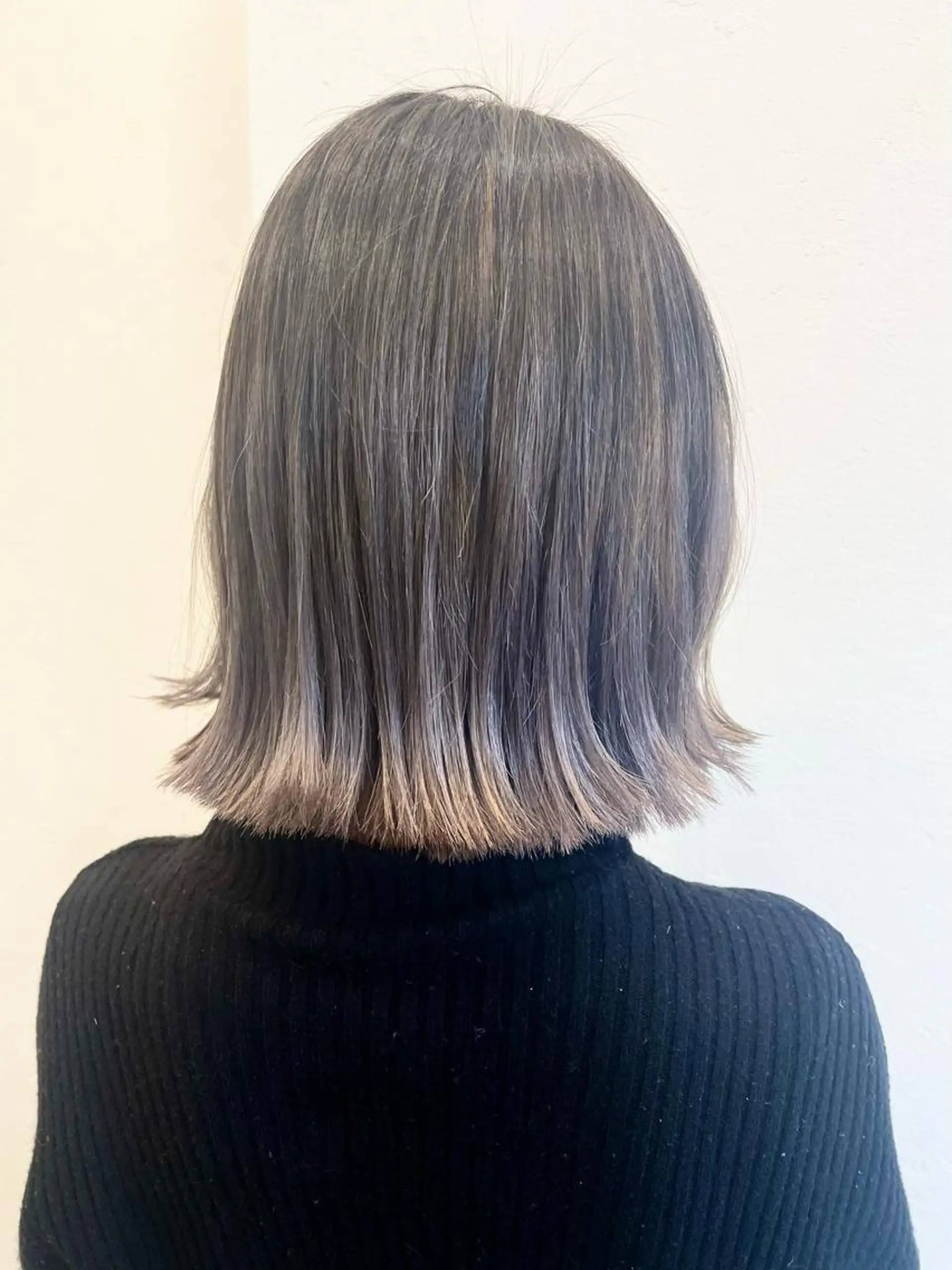 ショート ボブ ブリーチなしWカラー ヘアセット菜希のヘアスタイル
