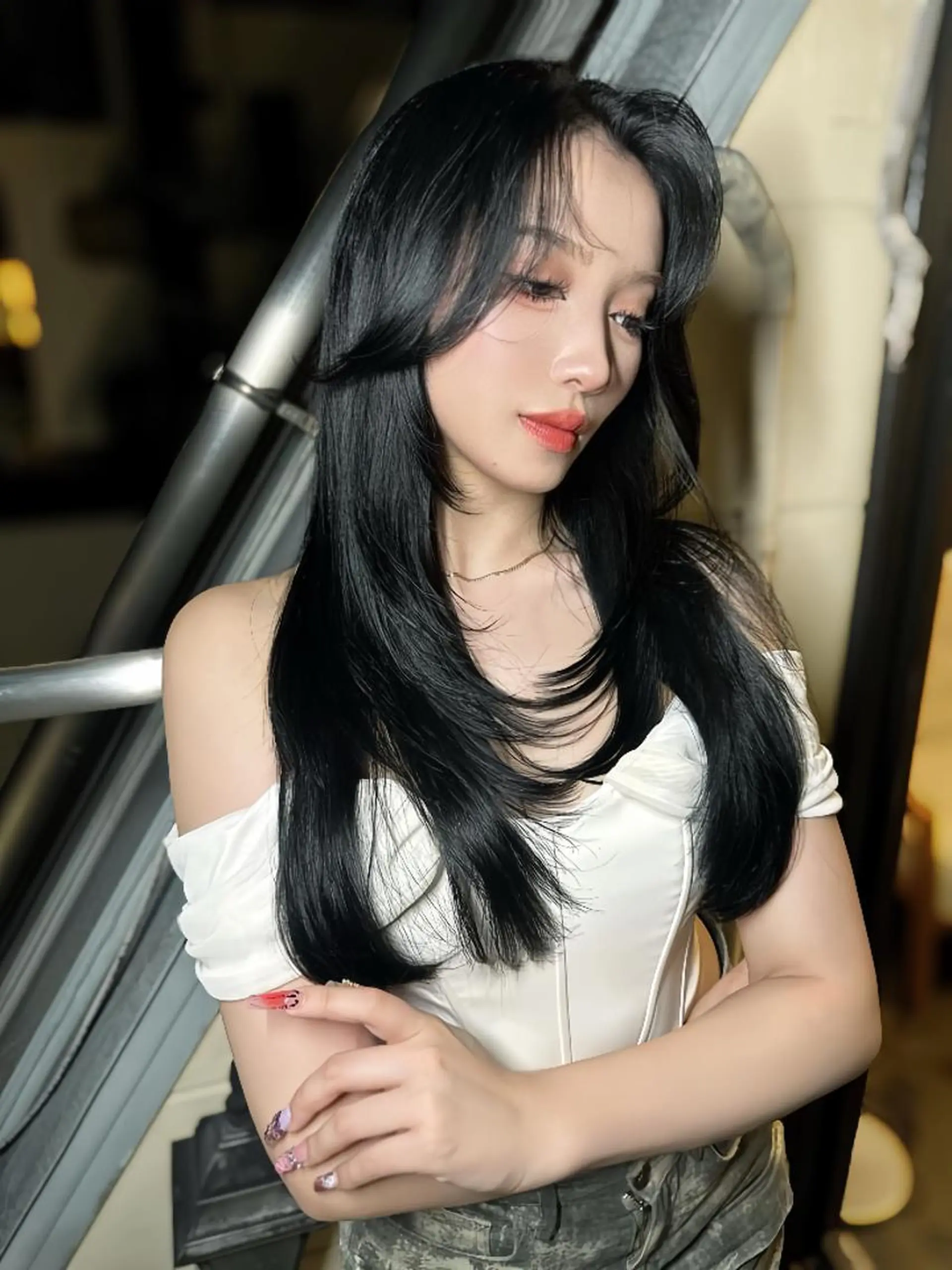 ロング カラー 髪質改善 レイヤーカット トリートメント ワンホンヘア ワンホン/エクステ ケラチン/Kaitoのヘアスタイル