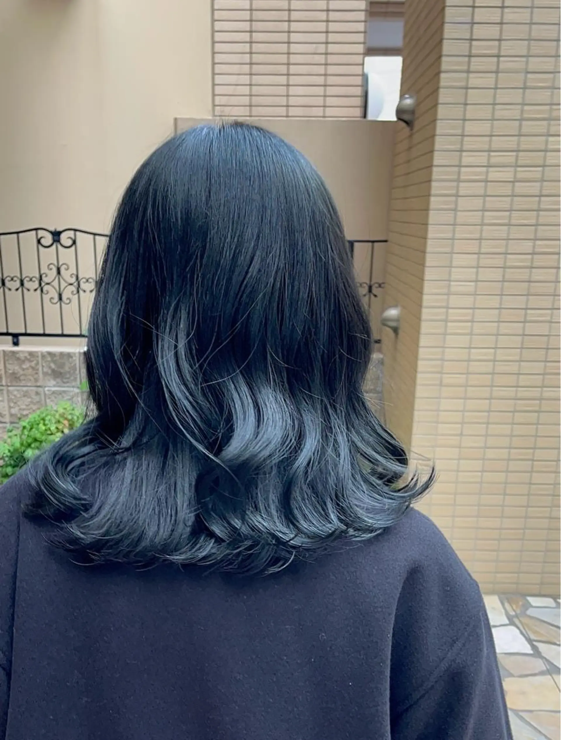 カラー えんぐちとも／透明感 カラー／博多ボブのヘアスタイル