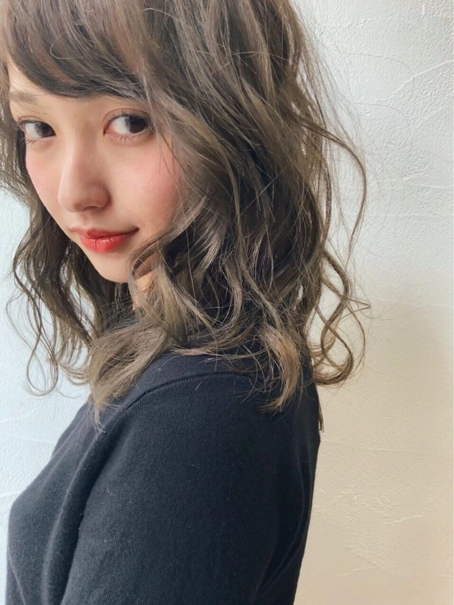 ミディアム カラー グレージュ メンズカット特化柏駅 徒歩3分LOUのヘアスタイル