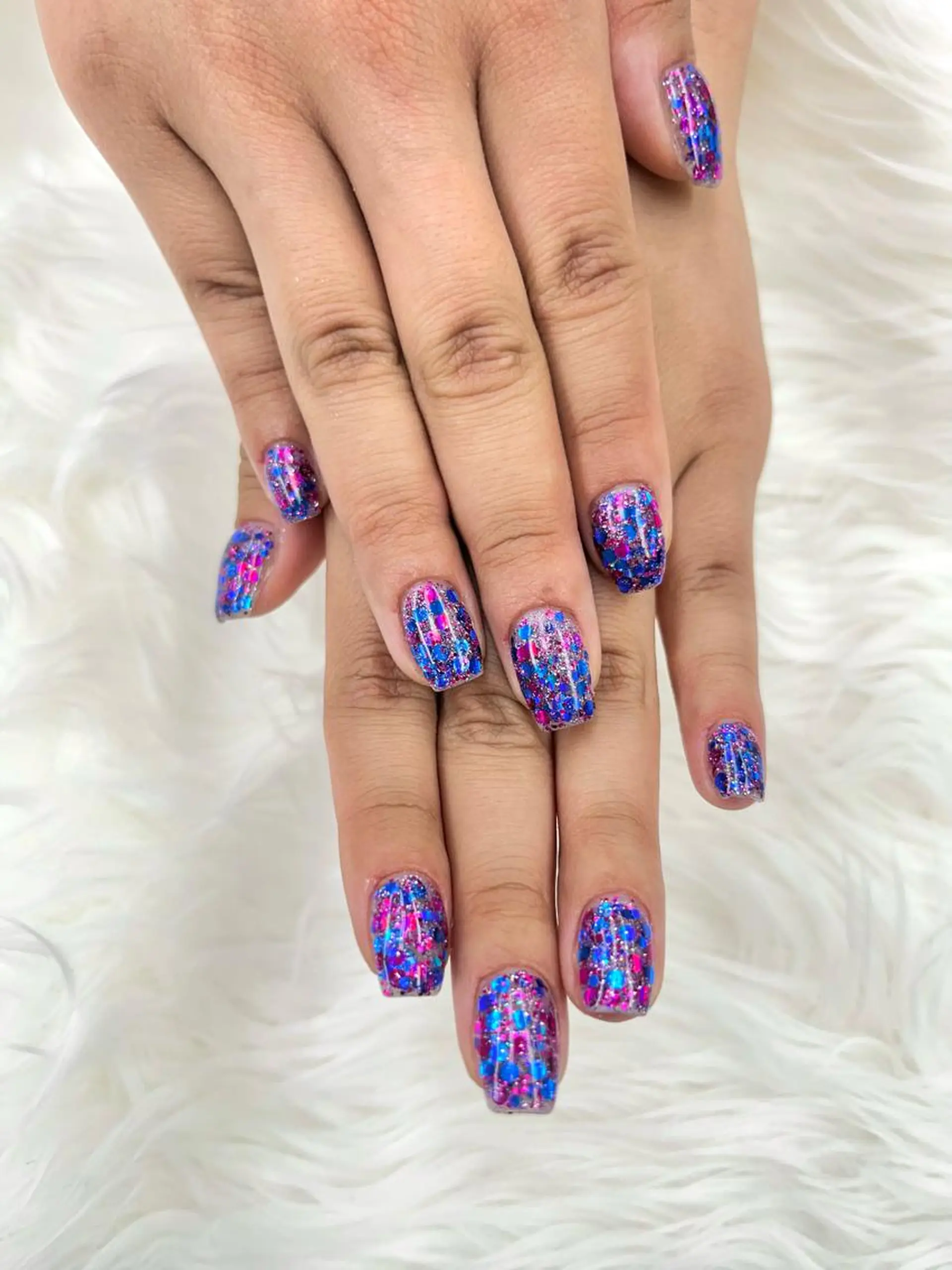 ネイル ホログラムネイル キラキラネイル ラメ(グリッター) 松本 ゆみかのネイルデザイン