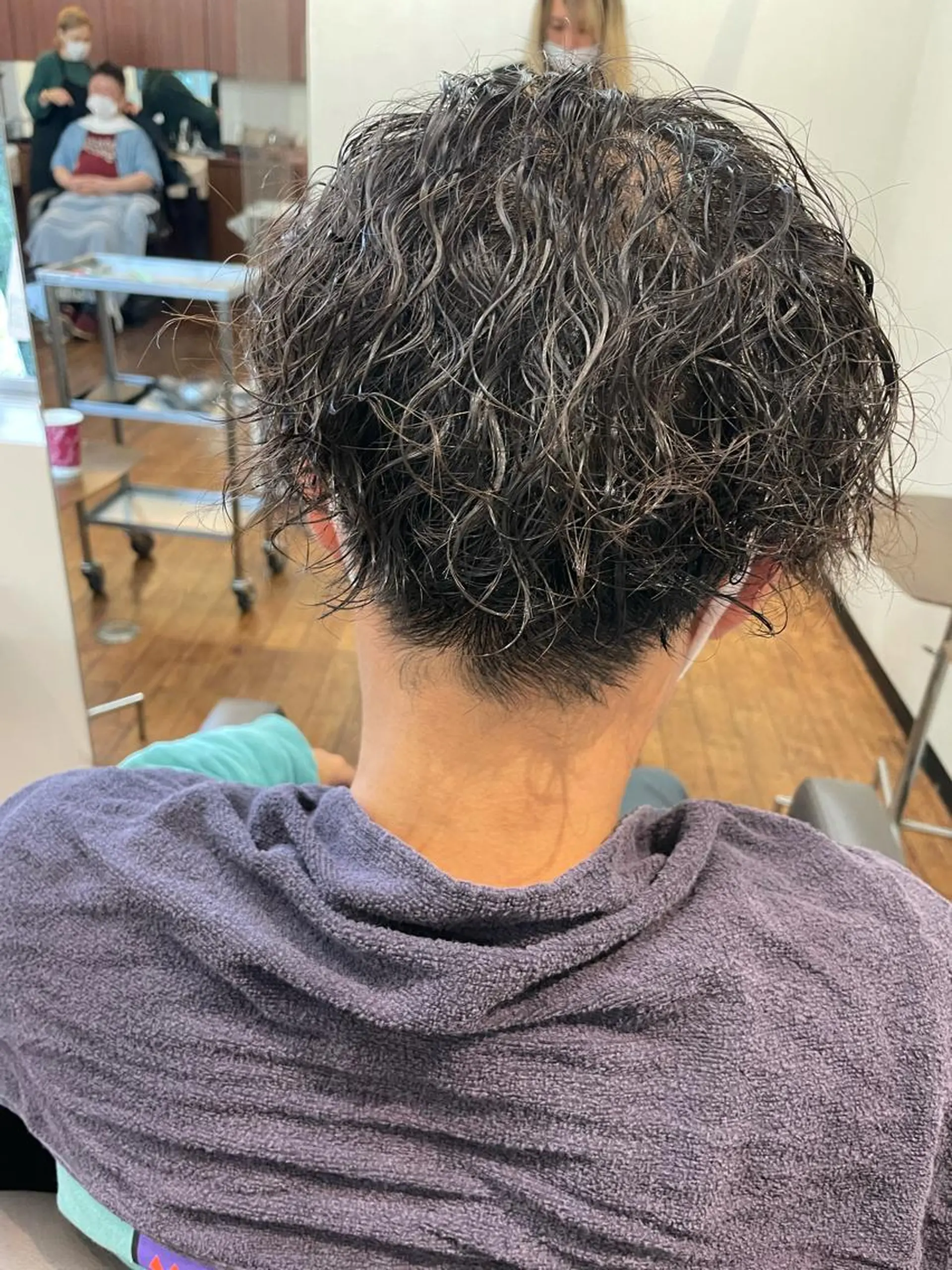 ショート パーマ メンズ カット パーマ 🌸髪質改善🌸 Shuhei🗝♠のヘアスタイル