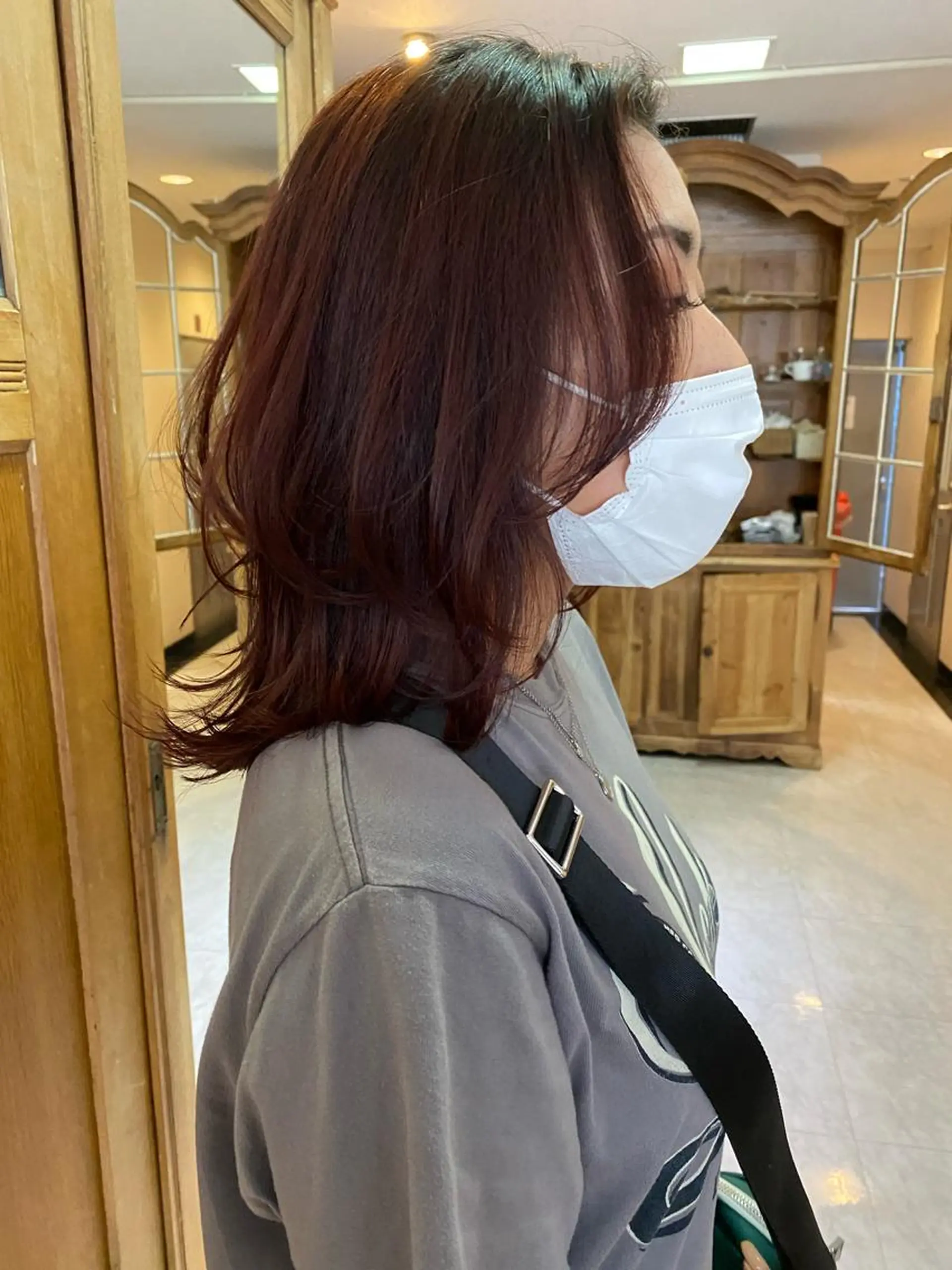 ミディアム カラー カット ヘアカラー トリートメント Pia ツボイ ケイタのヘアスタイル