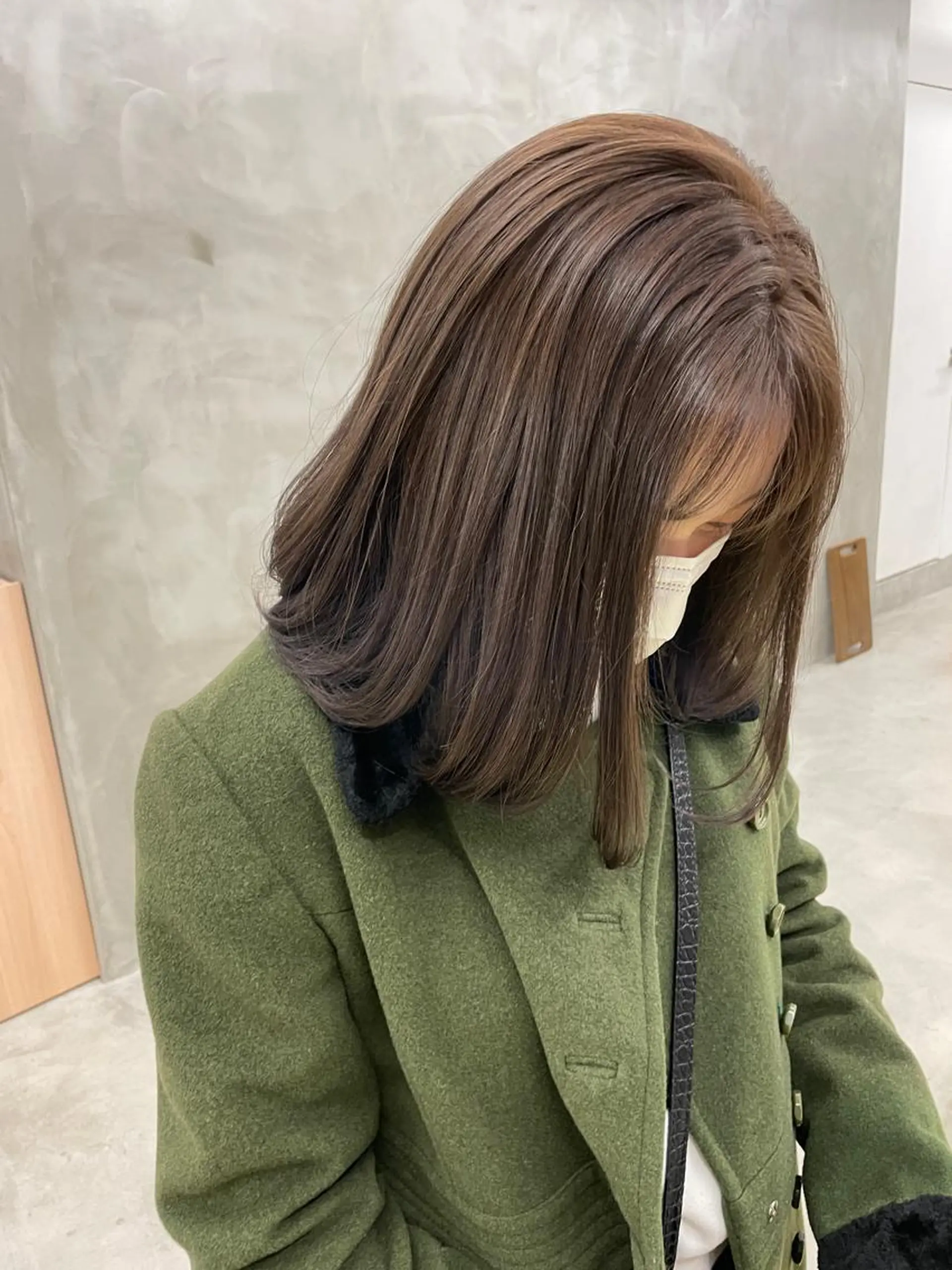 ミディアム カラー ブリーチ ダブルカラー ブリーチなしカラー ショート・ボブ 徳竹淳一のヘアスタイル