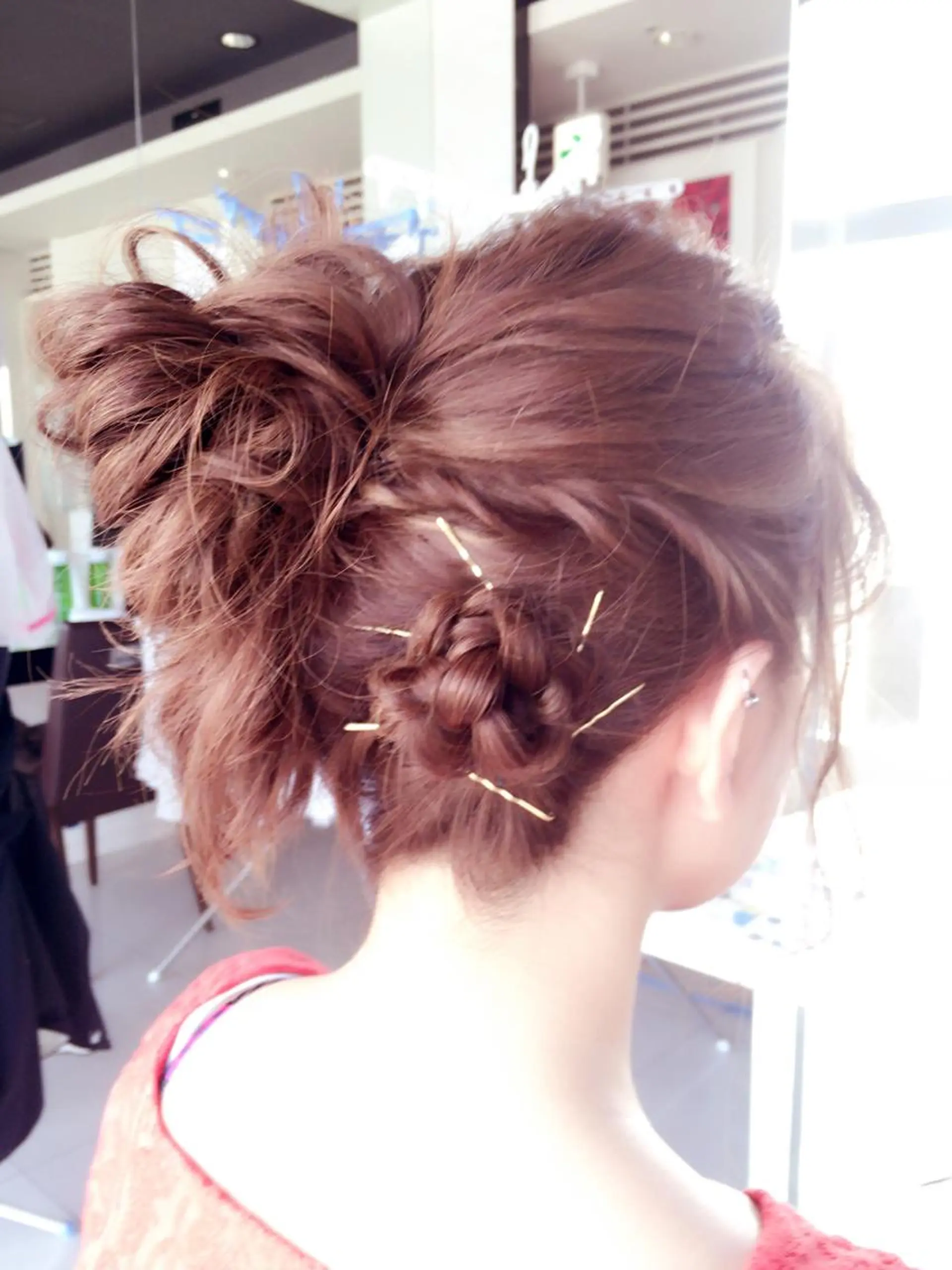 ミディアム ヘアアレンジ 松本 明日可のヘアスタイル