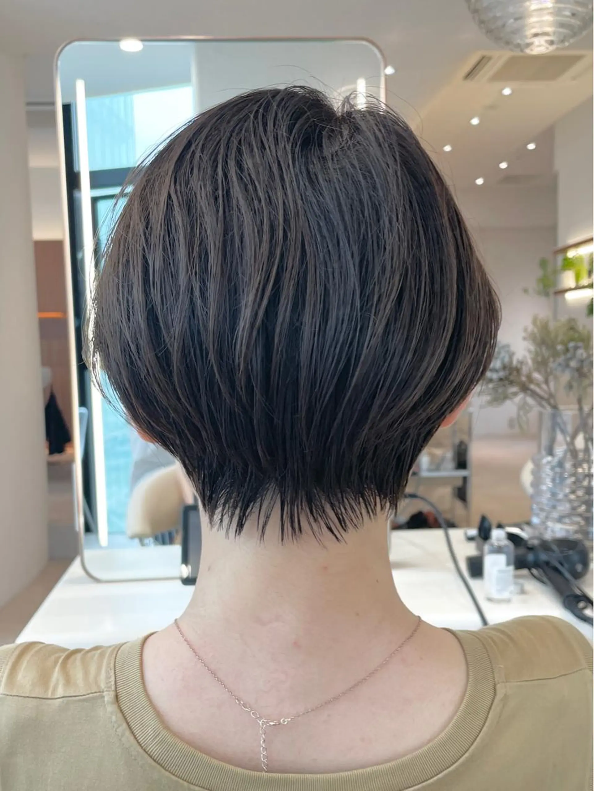 ショート カット ヘアカラー トリートメント 田中航平/渋谷ボブ/ レイヤーボブのヘアスタイル