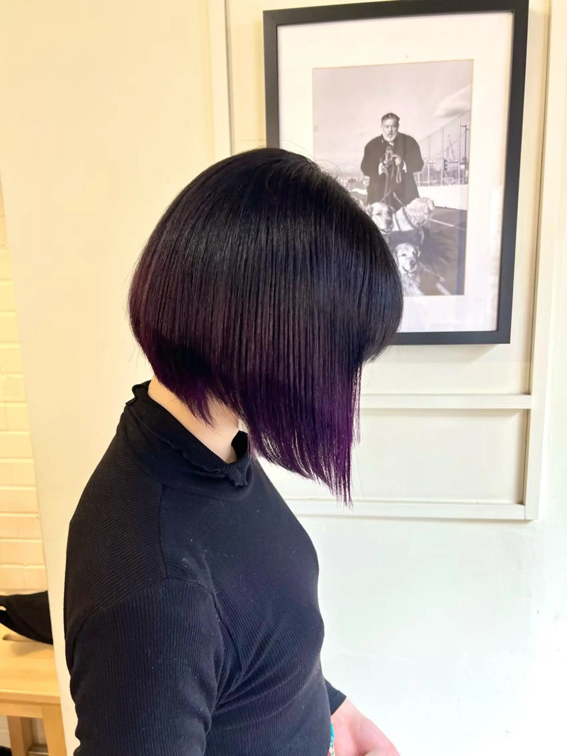 ショート カラー 黒髪 グラデーションカラー ボブ カット ヘアカラー トリートメント 🌿ダブルカラー/ 明大前/中村渓太のヘアスタイル