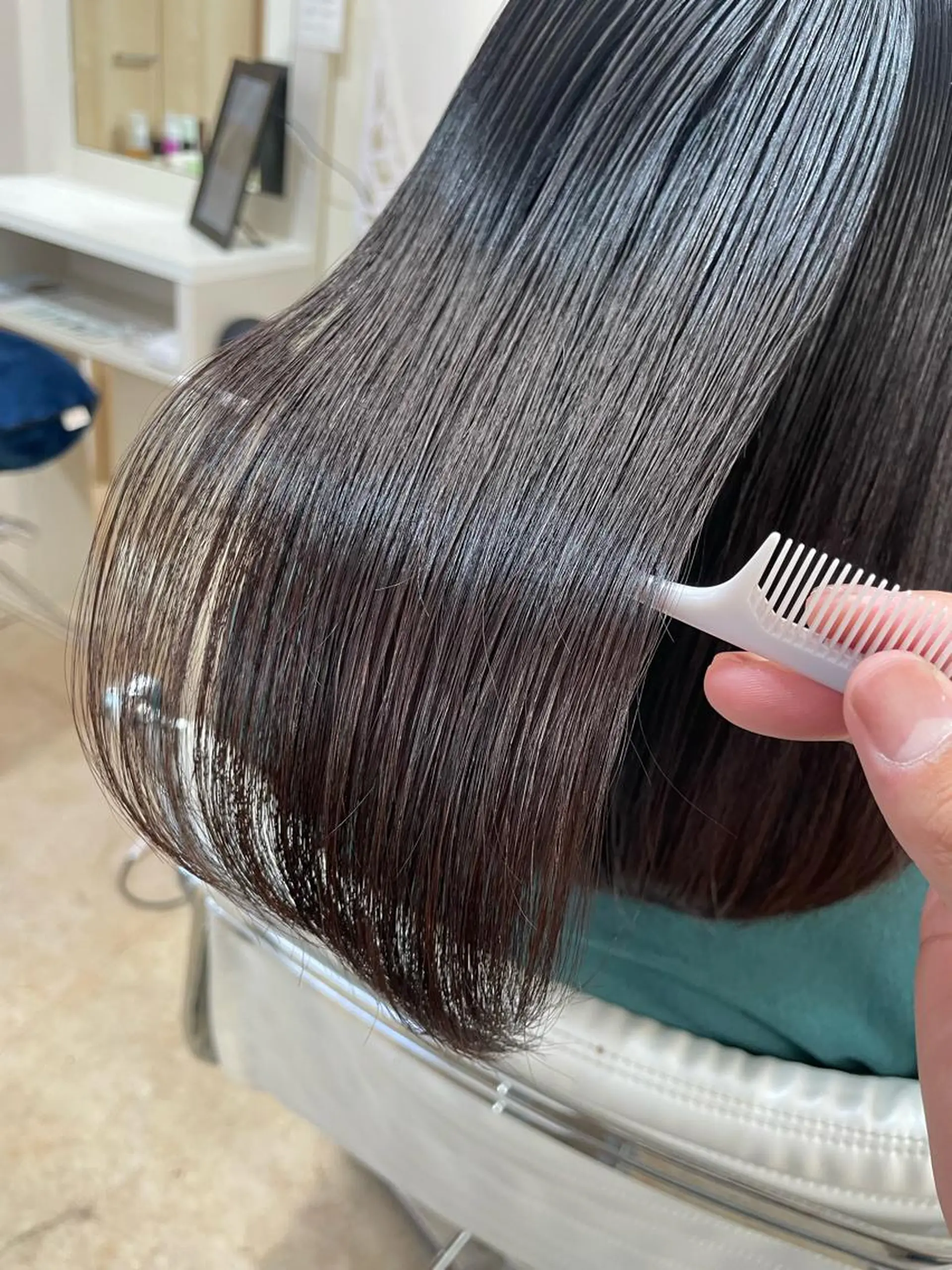 ロング カラー ケアブリーチ /髪質 改善/古橋圭史郎のヘアスタイル