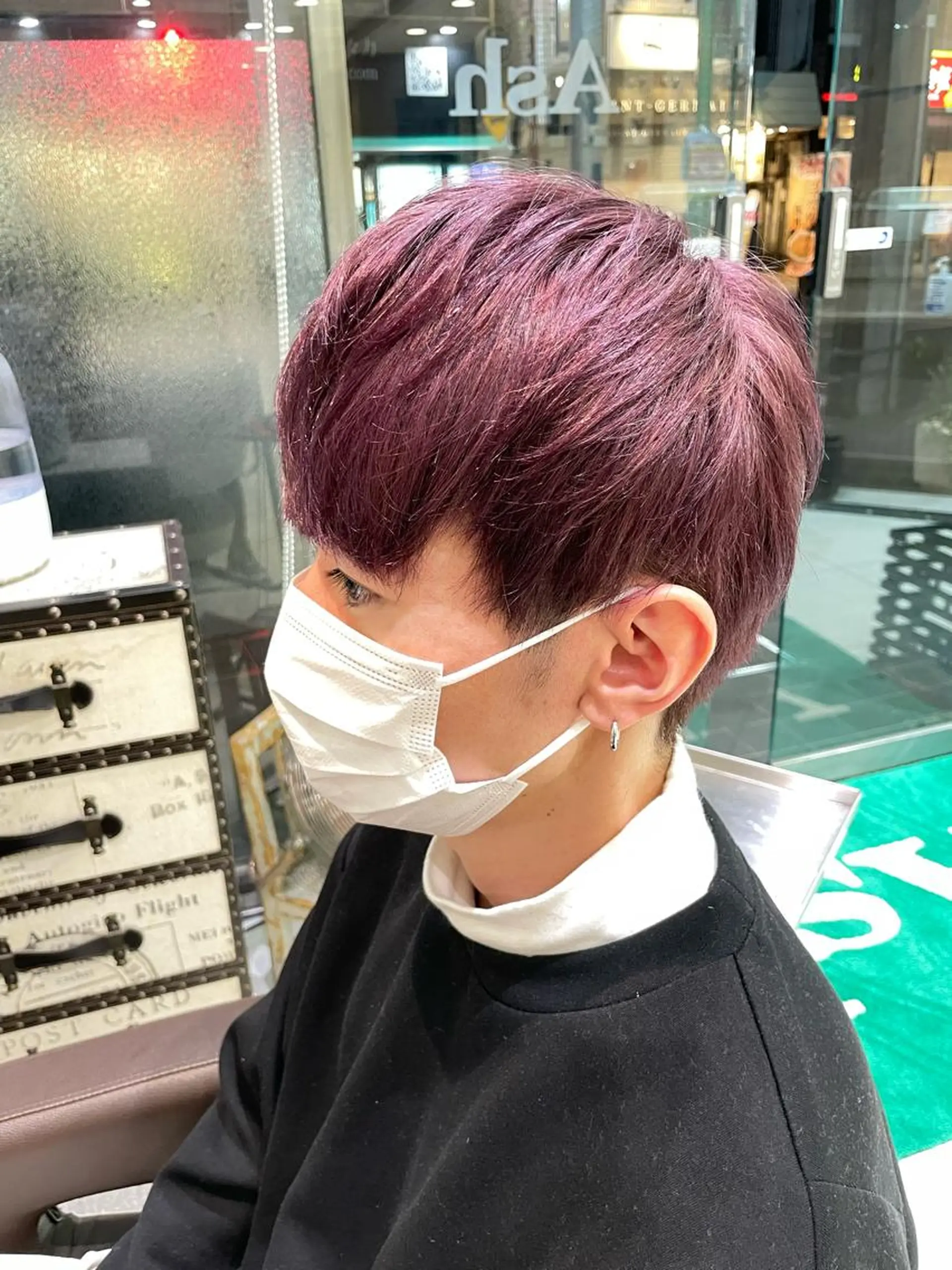 ショート カラー メンズ 髪質改善・縮毛矯正 Taijuのヘアスタイル