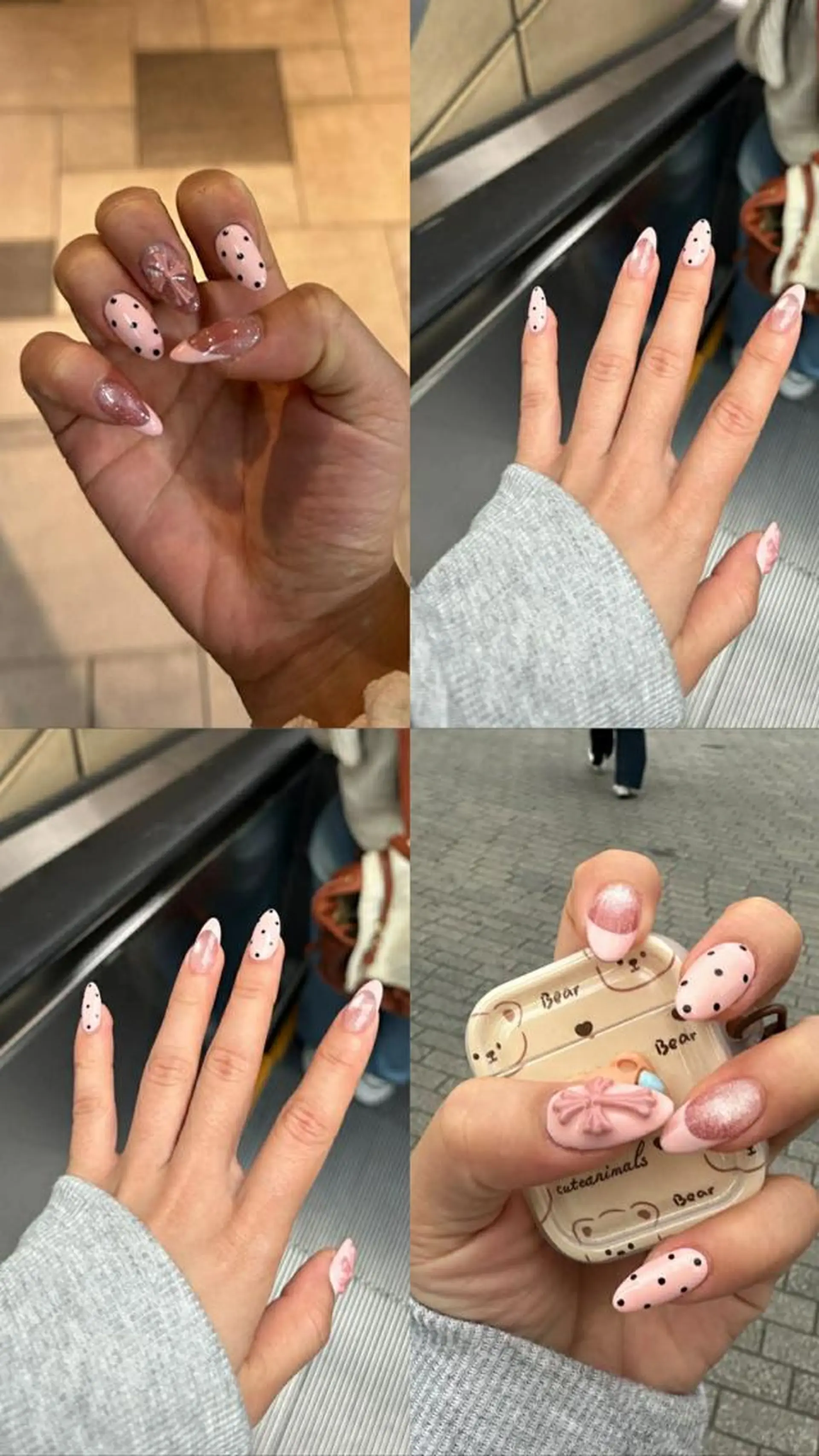 ロング パーマ 韓国風ヘア ハンドネイル Bling Salonのネイルデザイン