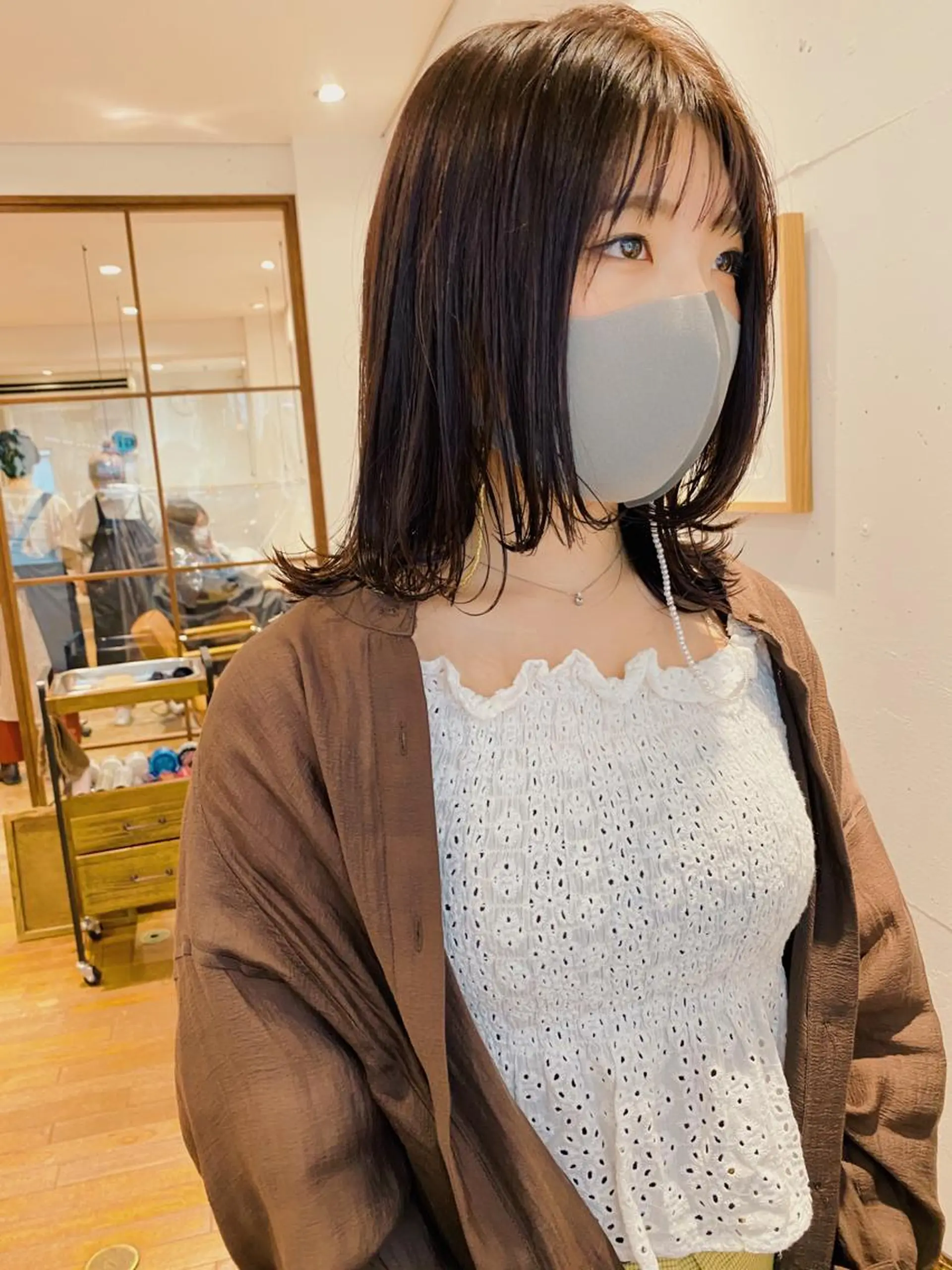 ショート カラー カット ヘアカラー トリートメント IVORY.所属・🟩白髪ぼかし/ボブ /ショートヘア/大司のヘアスタイル