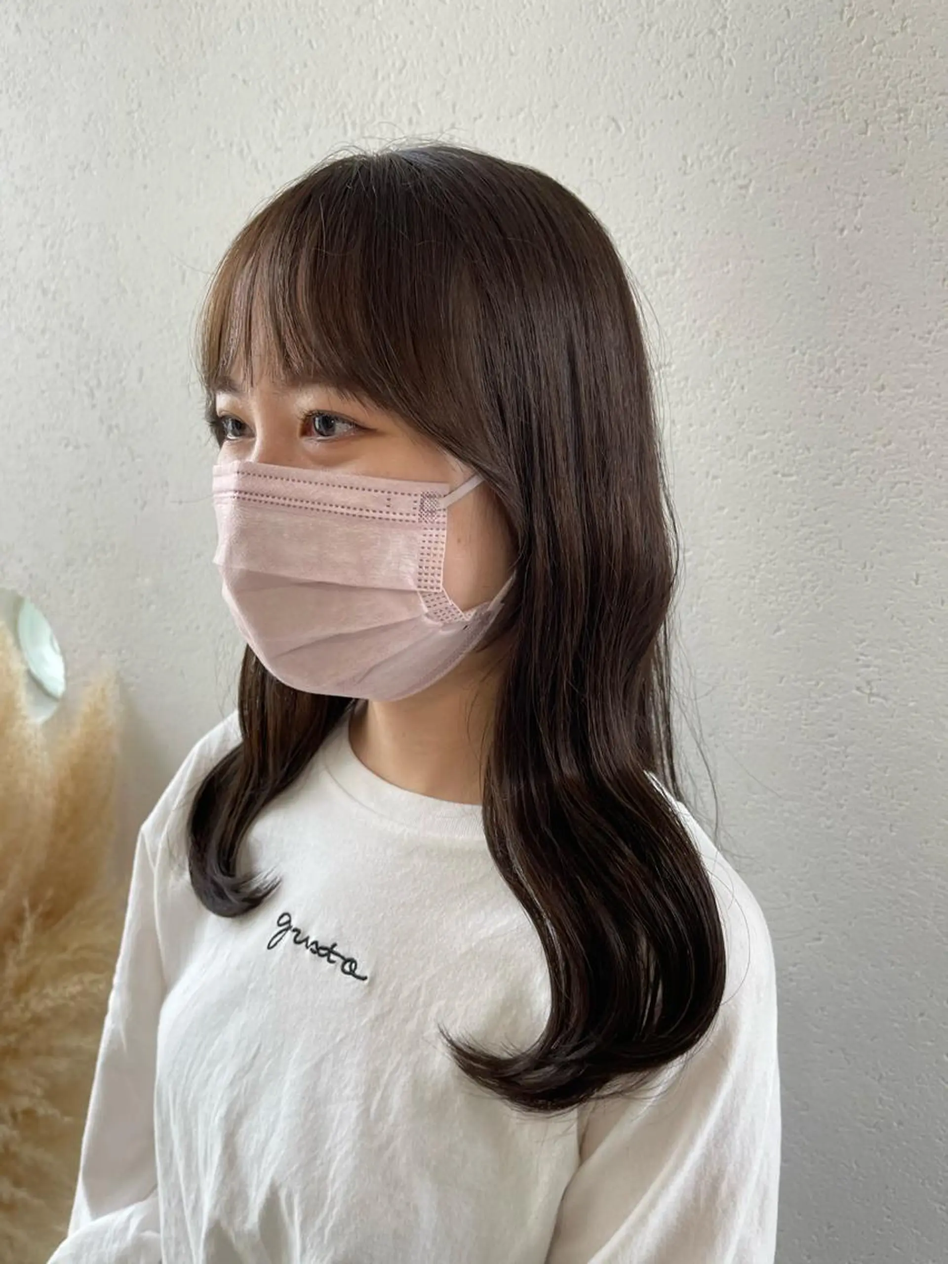 セミロング カラー グレージュ 市村 香多のヘアスタイル