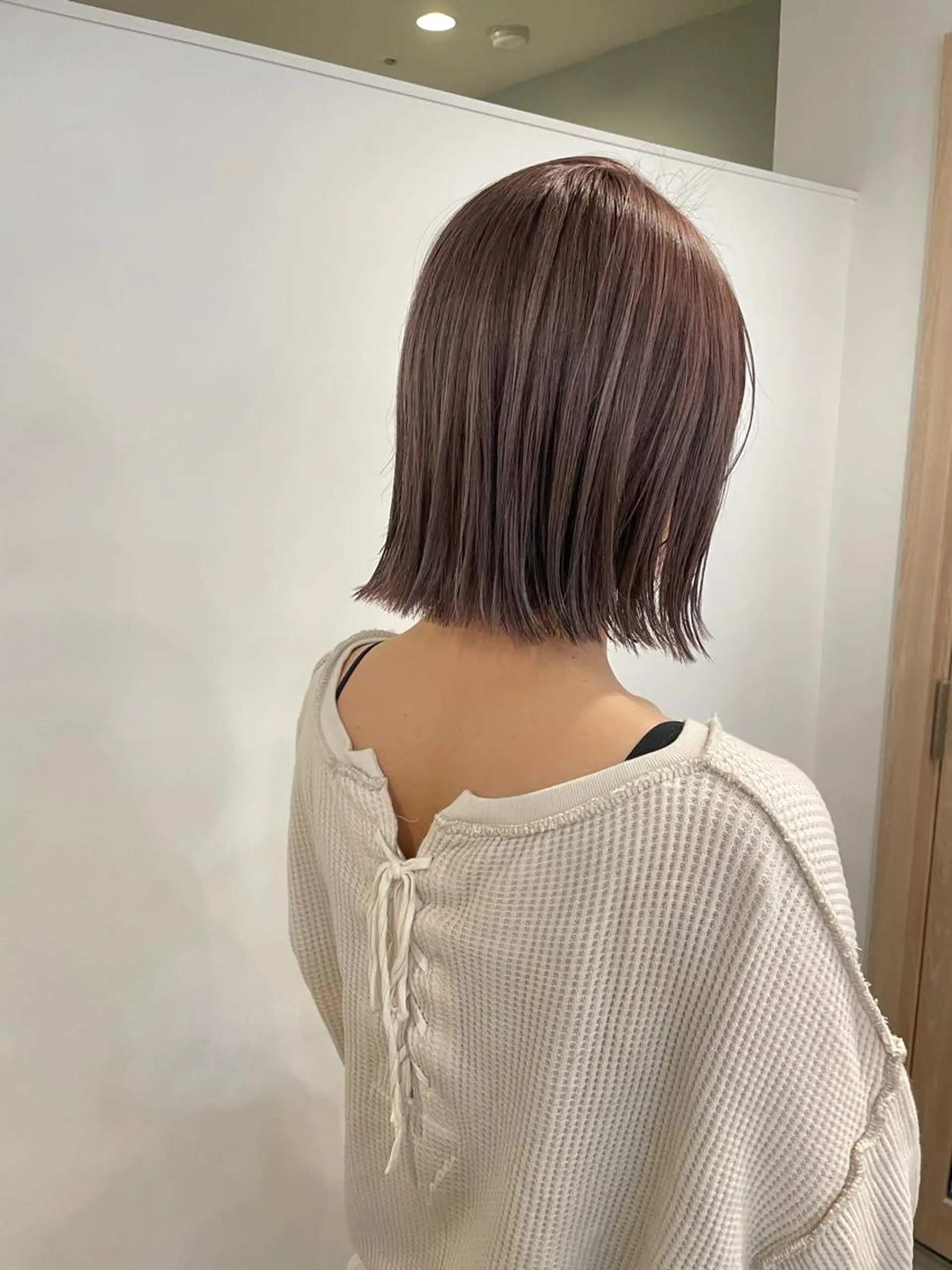 カラー グレージュ ラベンダーカラー ラベンダーグレージュ ラベンダーグレー 大迫 江梨のヘアスタイル