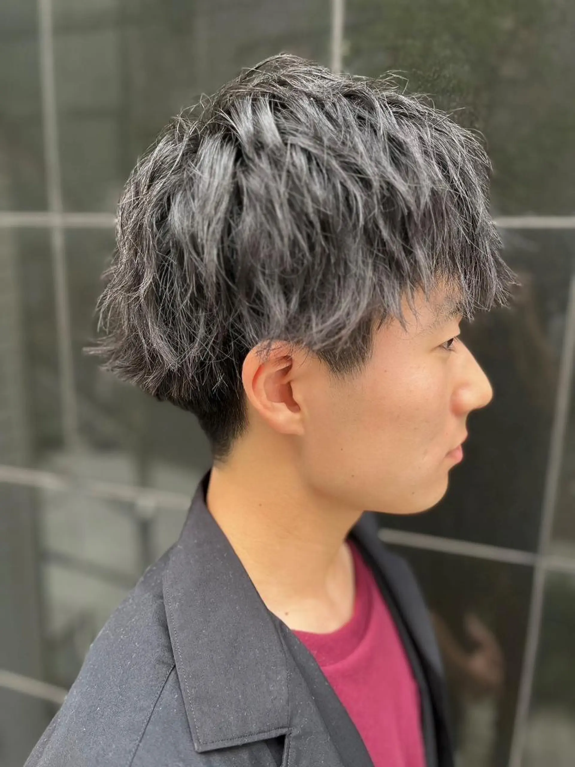 ショート パーマ メンズ ☆Lotus西船橋店 ヒヤマ　サキ　☆のヘアスタイル