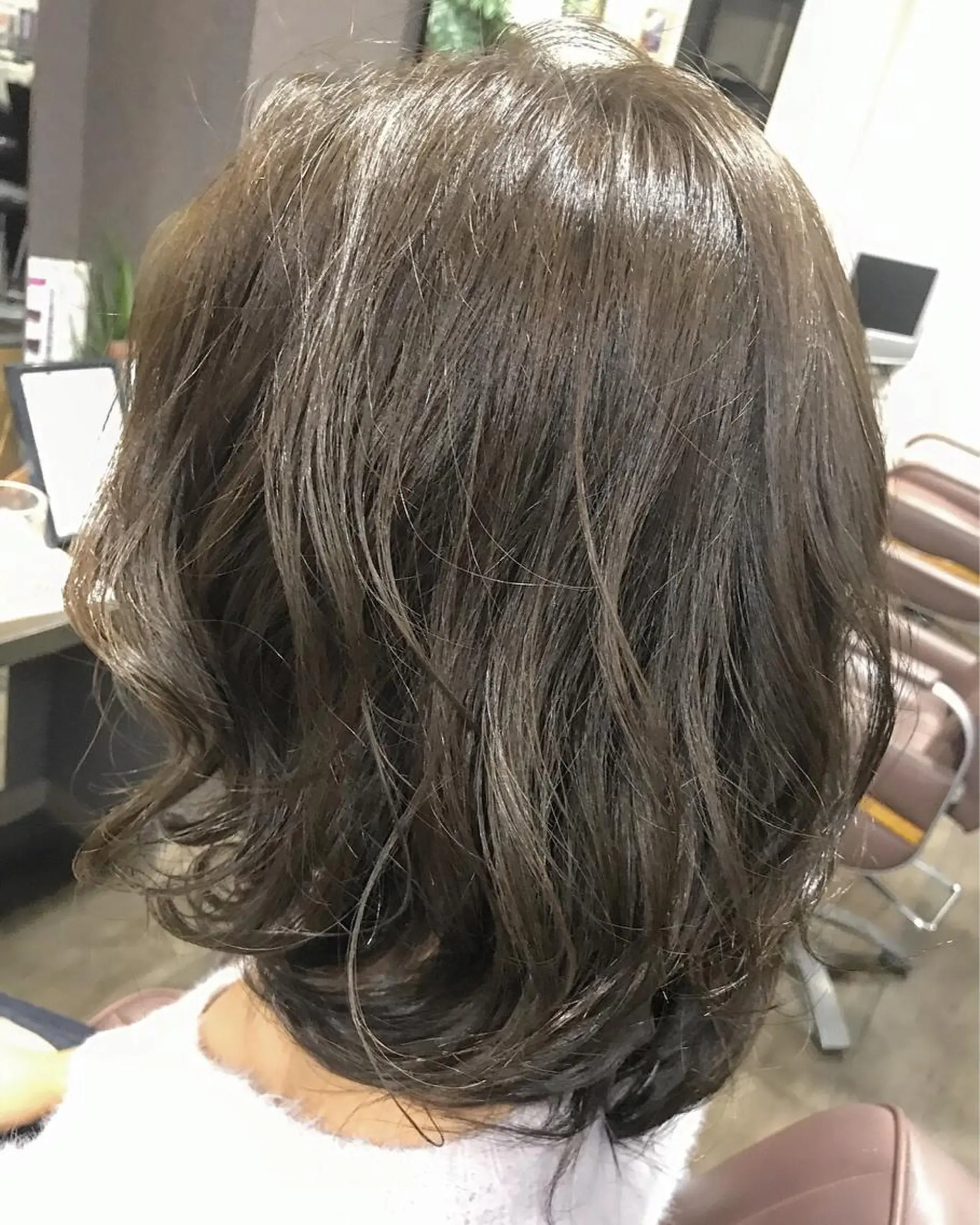 ミディアム カラー pep natsumiのヘアスタイル
