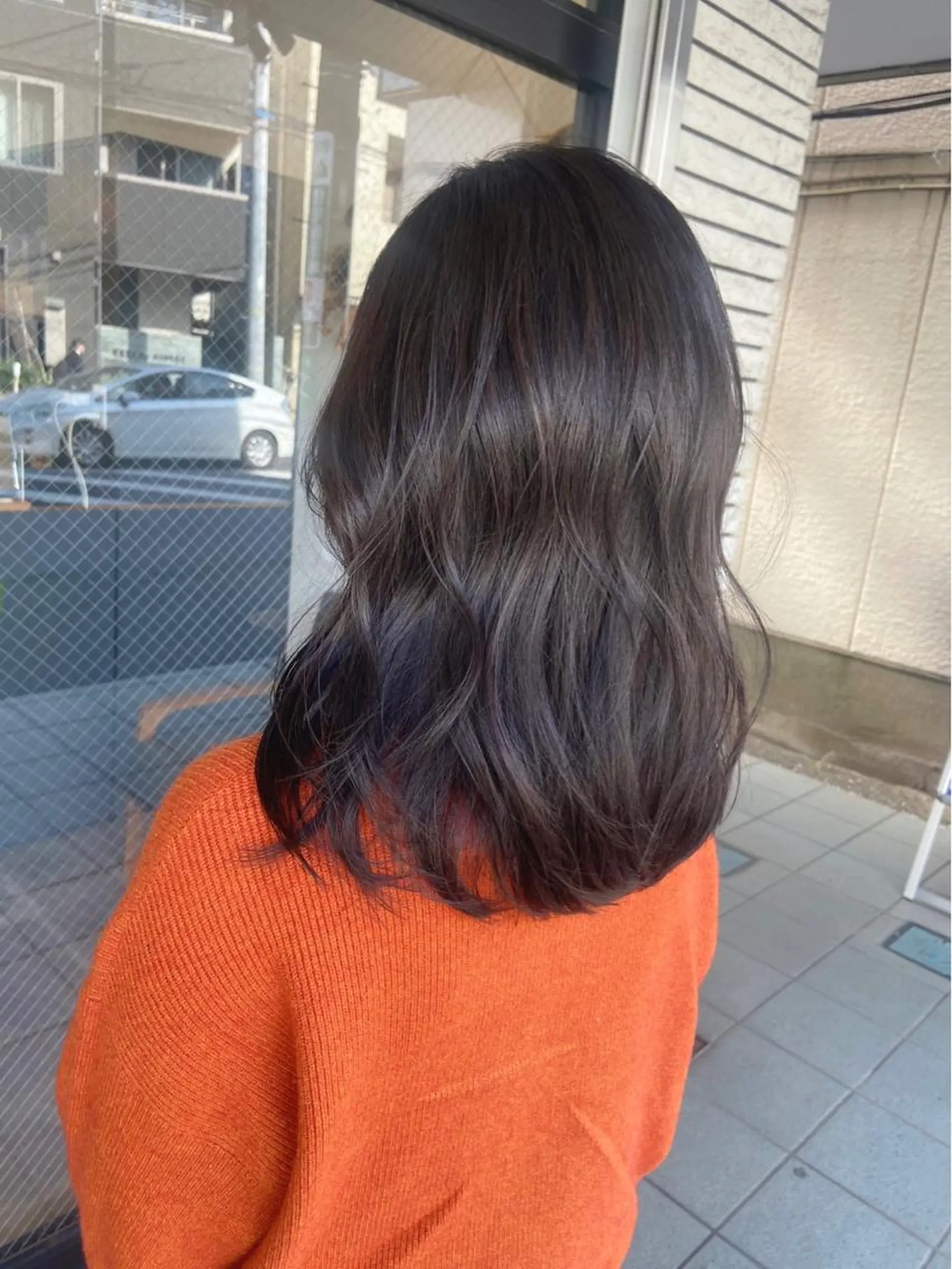 ミディアム カラー アディクシーカラー 柏韓国ヘア 白石芽衣のヘアスタイル