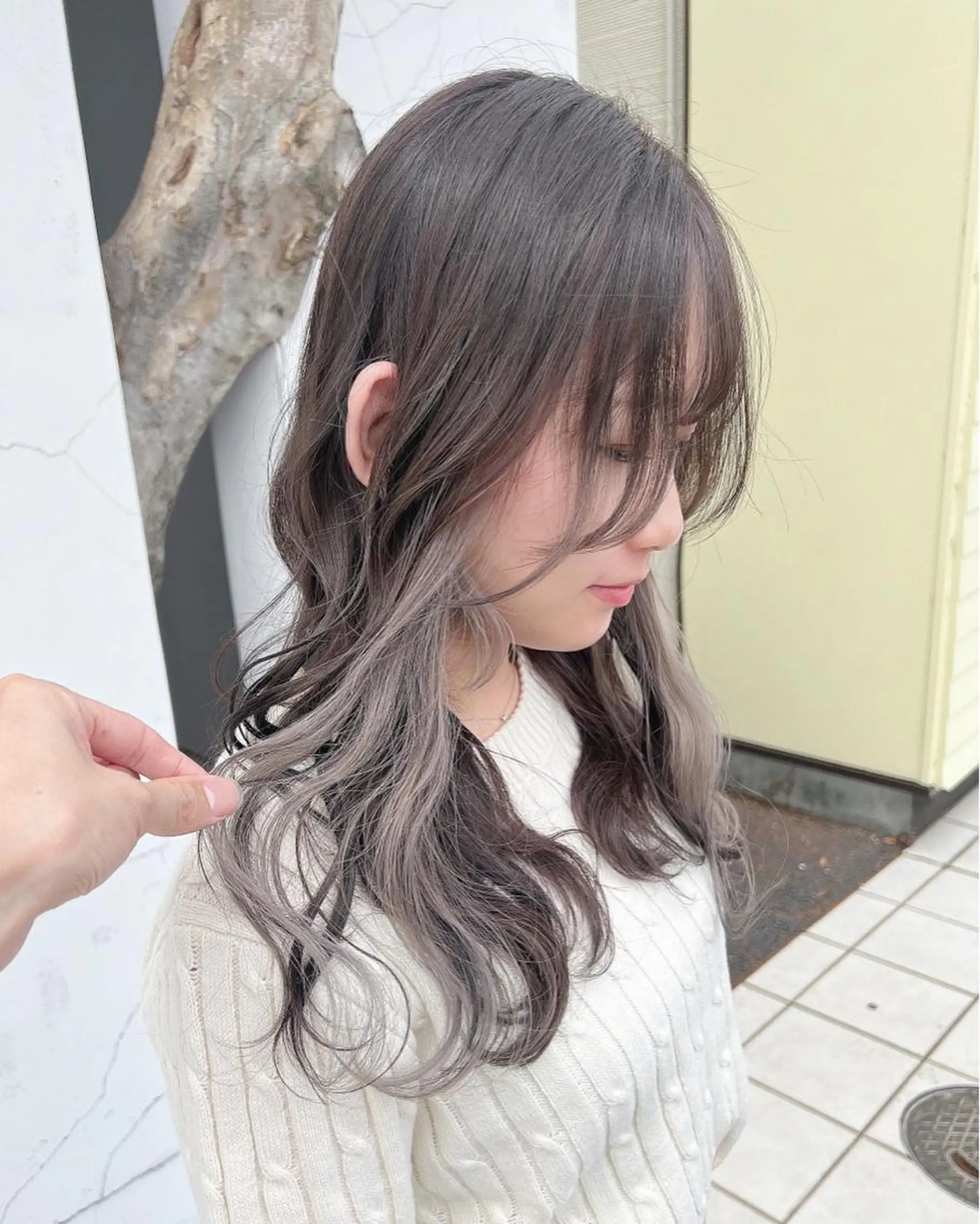 ロング カラー ヘアカラー トリートメント 具志 正太のヘアスタイル