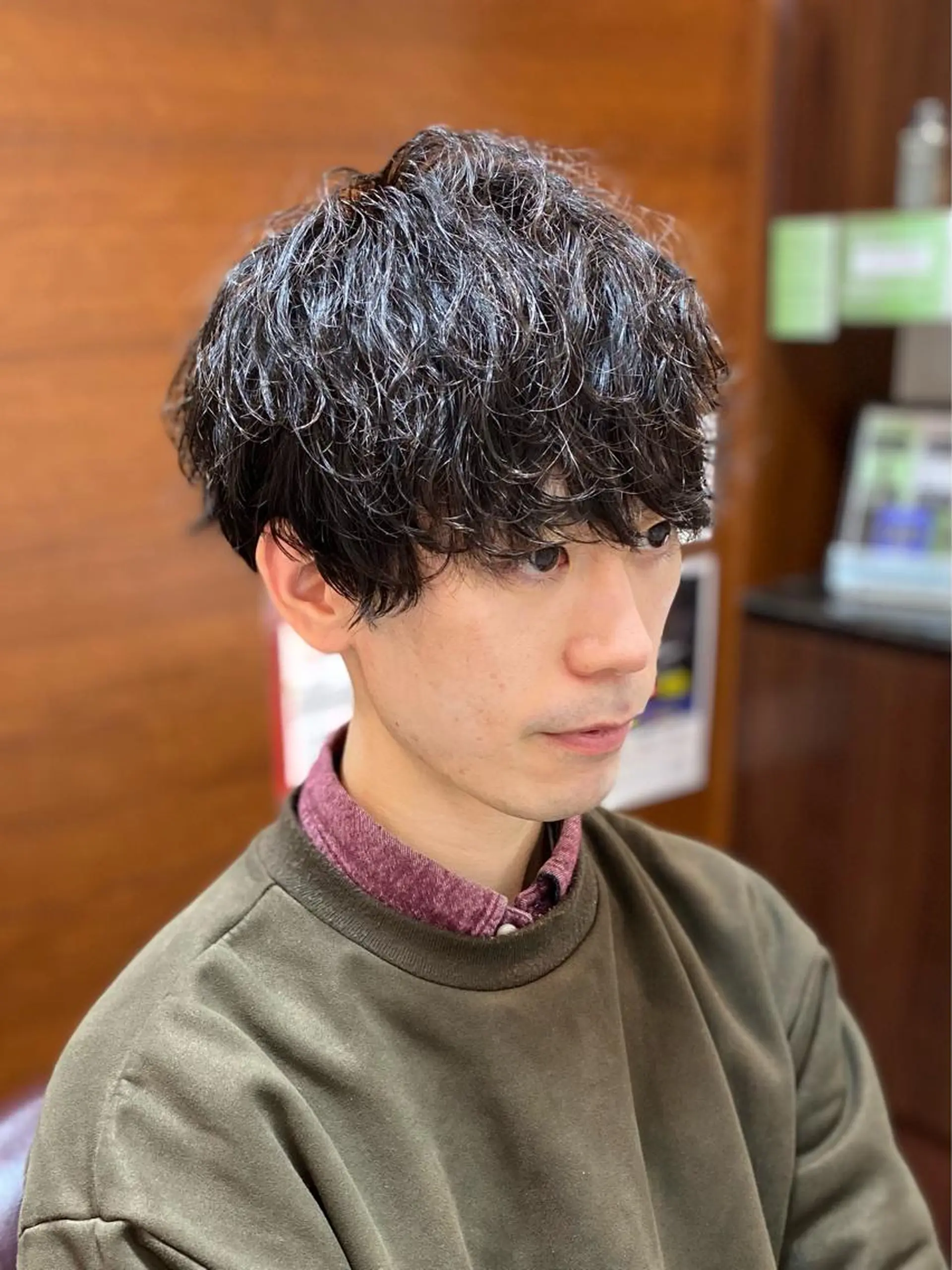 ショート パーマ メンズ メンズパーマ 波巻きパーマ メンズ定着率No.1 💈君島祥太💈のヘアスタイル