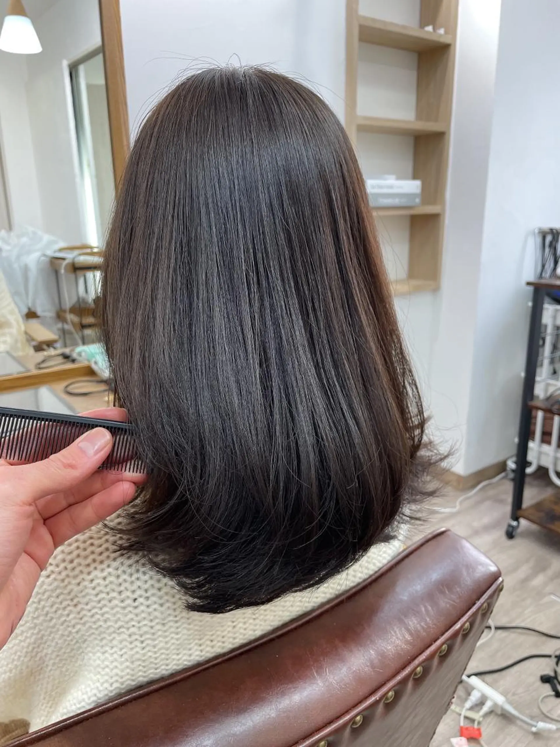 セミロング 矢口 嵩人のヘアスタイル