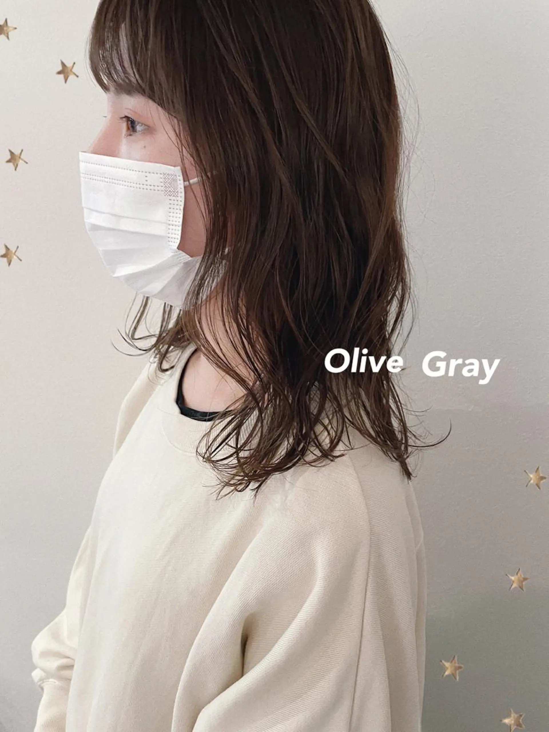 ミディアム カラー ヘアカラー トリートメント 市川 千夏のヘアスタイル