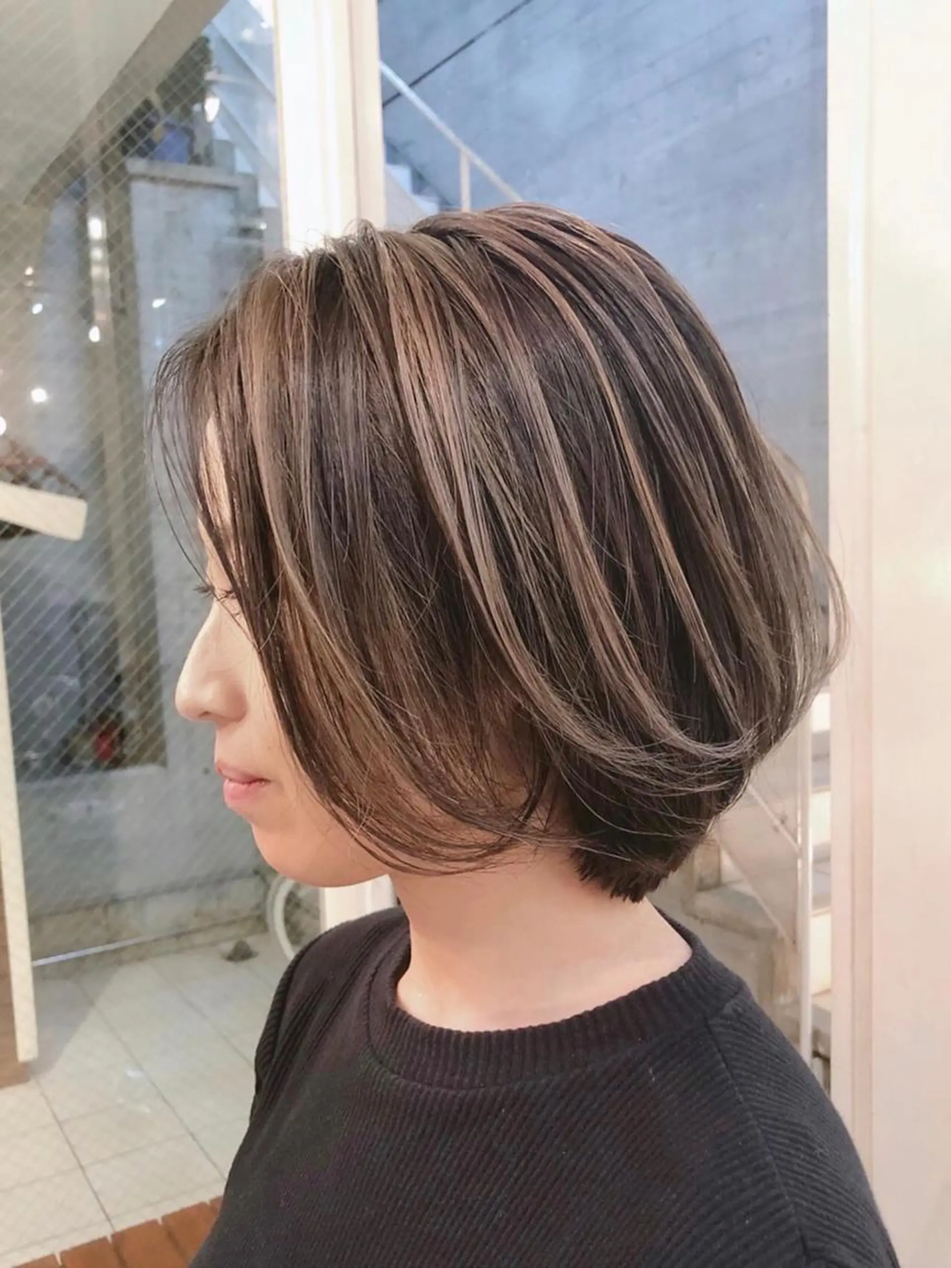 ショート レイヤーカット ショートヘア 斉藤 潤一のヘアスタイル