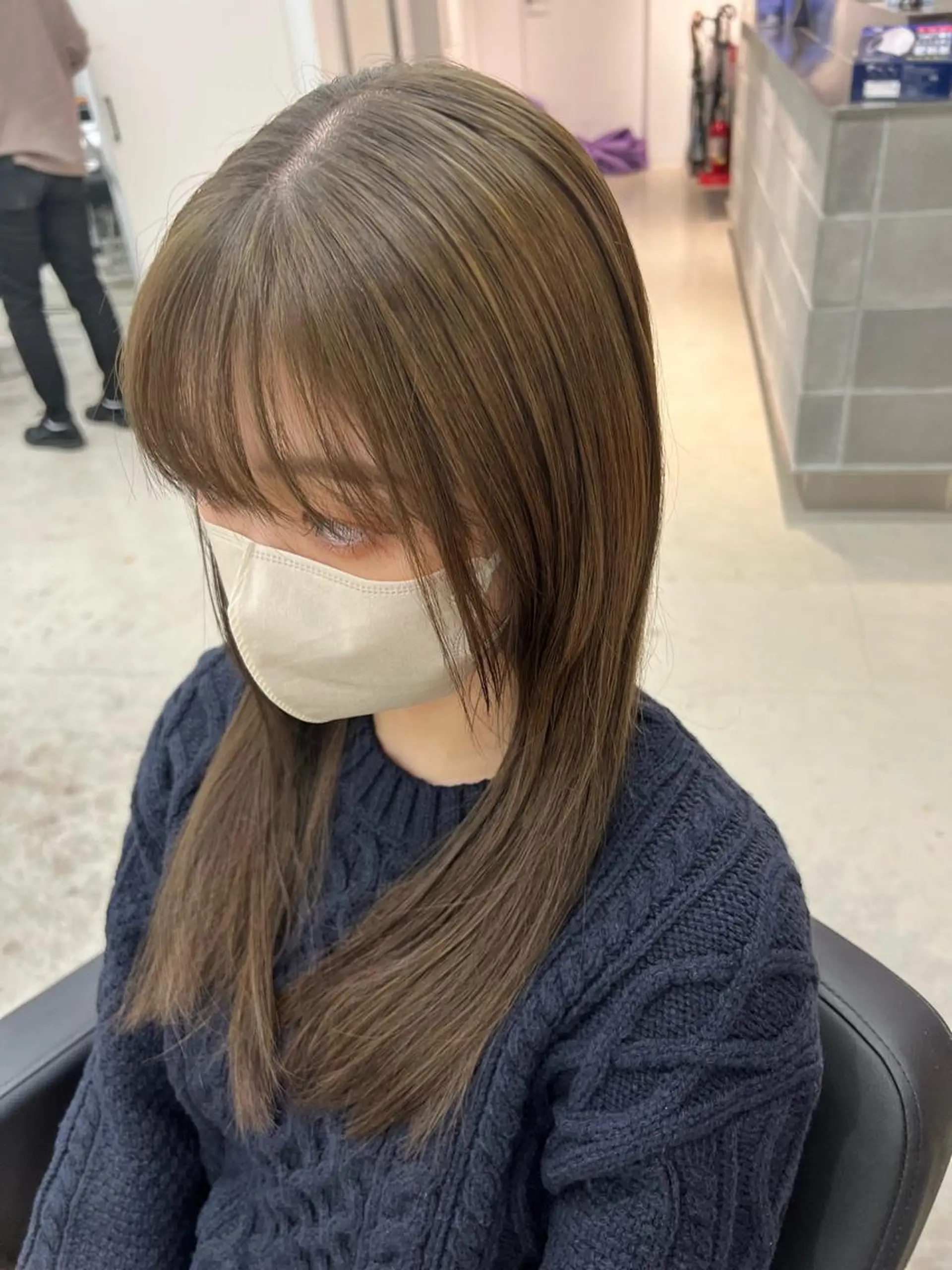 セミロング ヘアカラー 【副店長】DAYS 2nd 久木山湧也のヘアスタイル