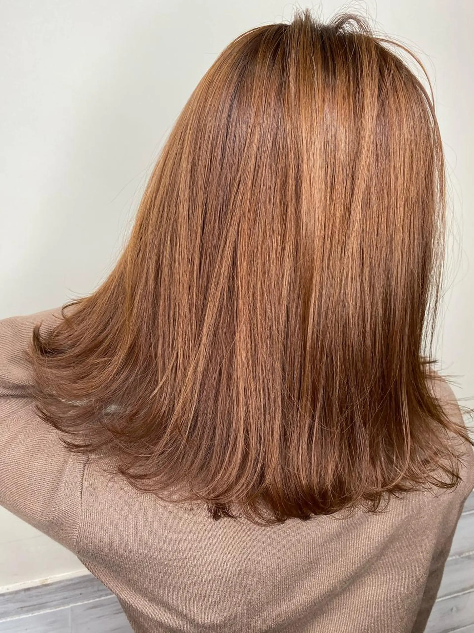 ミディアム カラー ベージュカラー ブラウンカラー カラー特化サロン茶屋 町Furukuboのヘアスタイル