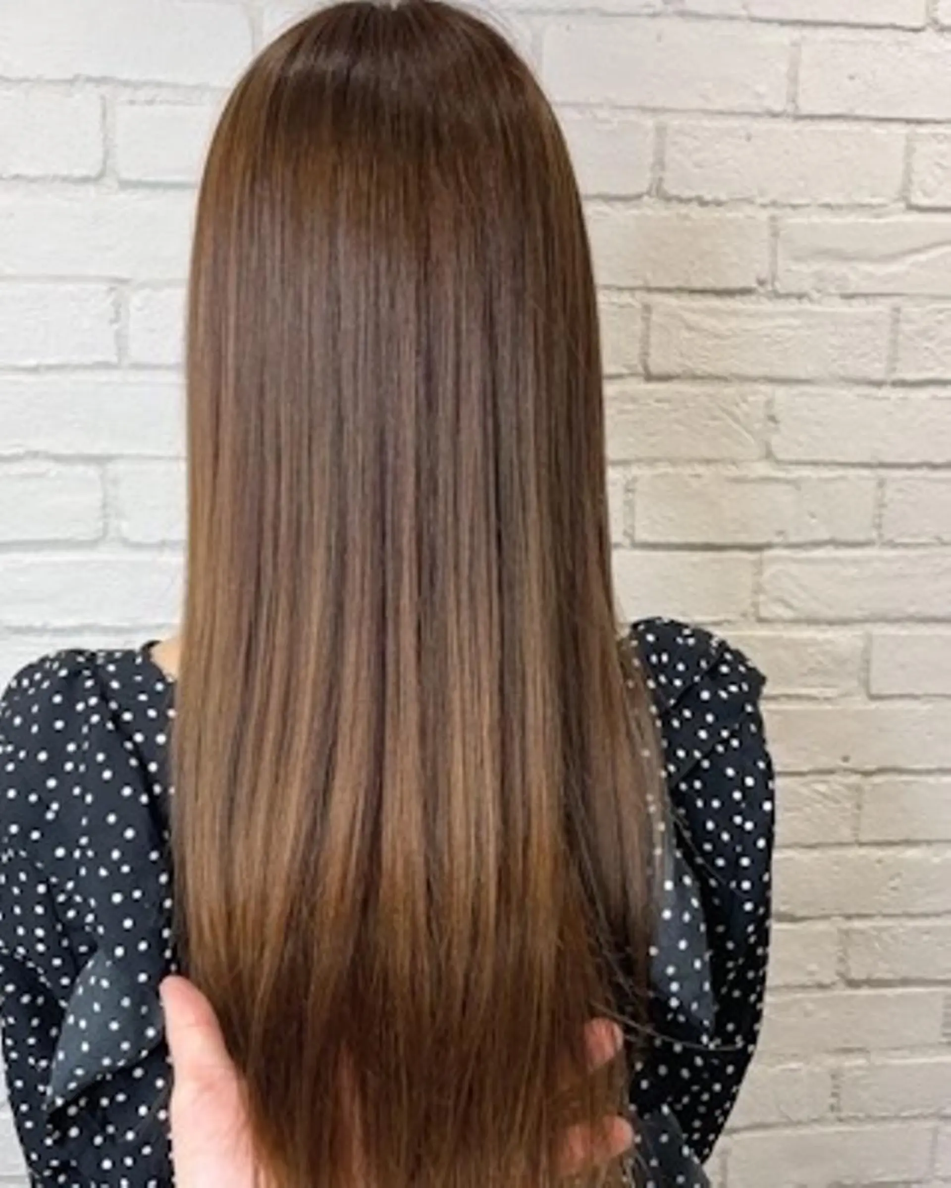 ロング 酸性ストレート カット 縮毛矯正 トリートメント 大里 拓馬のヘアスタイル