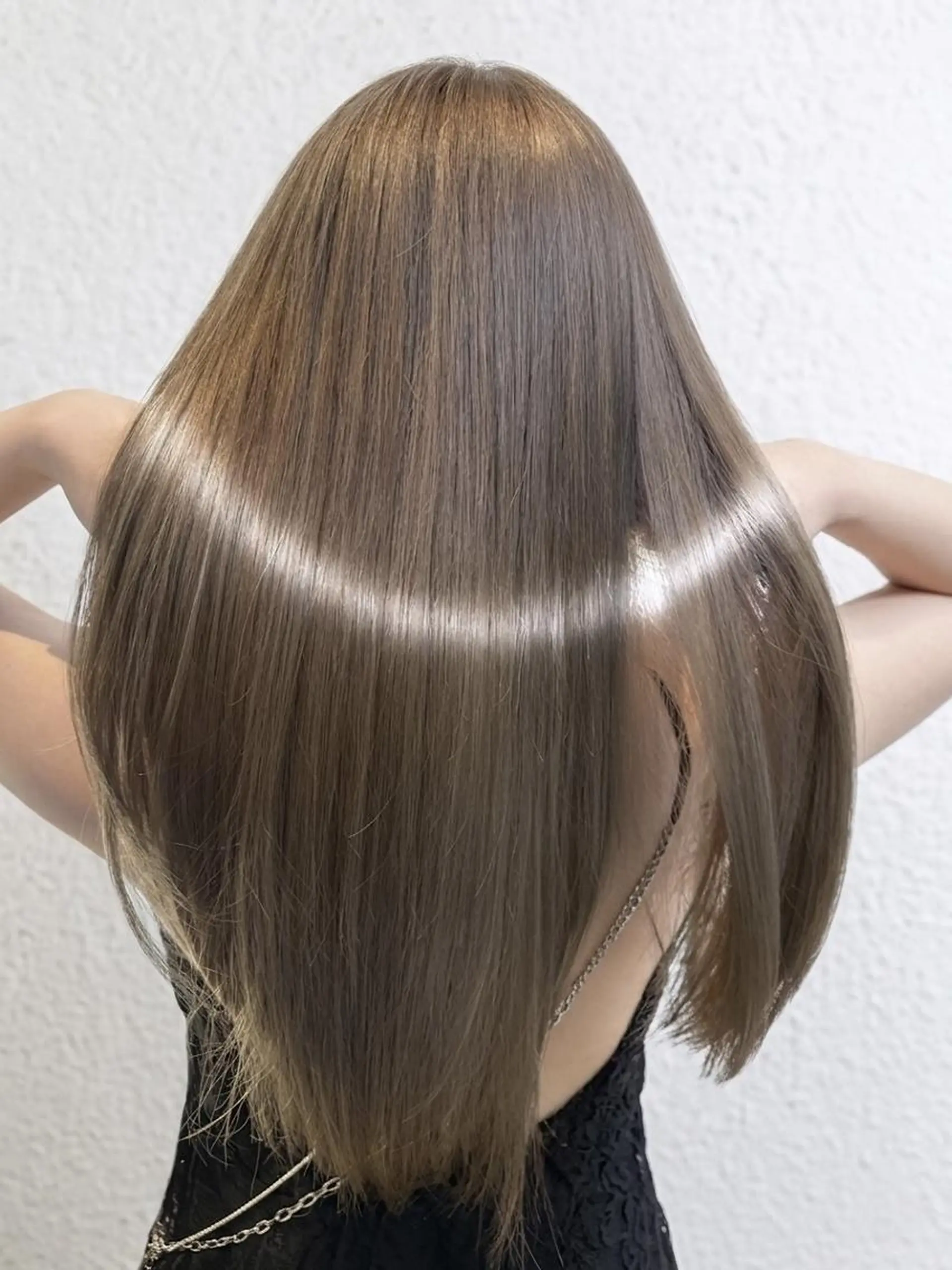 ロング カット 縮毛矯正 トリートメント APHRODITE 升田　潤のヘアスタイル