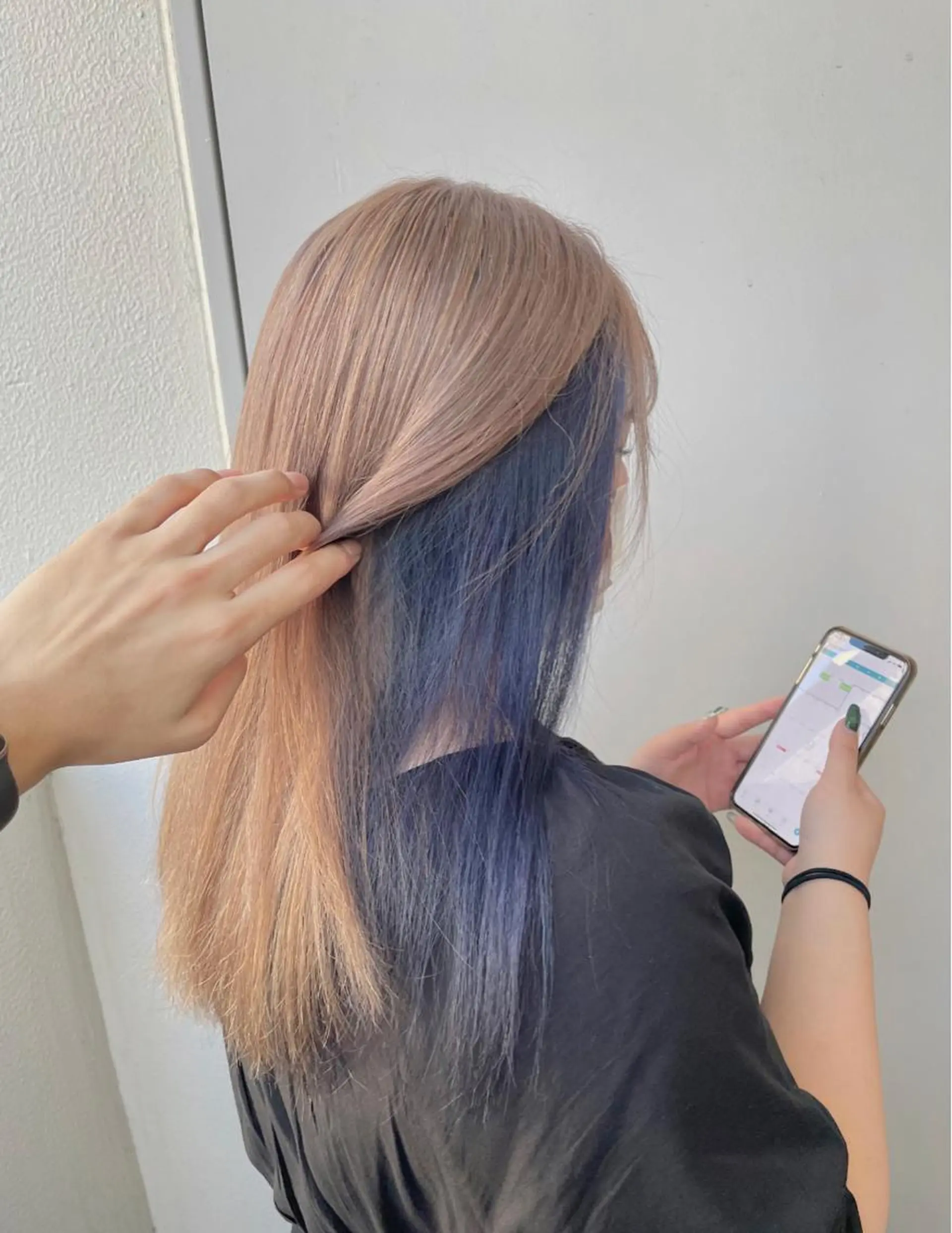 ロング カラー ヘアカラー トリートメント ヘッドスパ ヘアセット ベージュカラー💖 やすひろのヘアスタイル