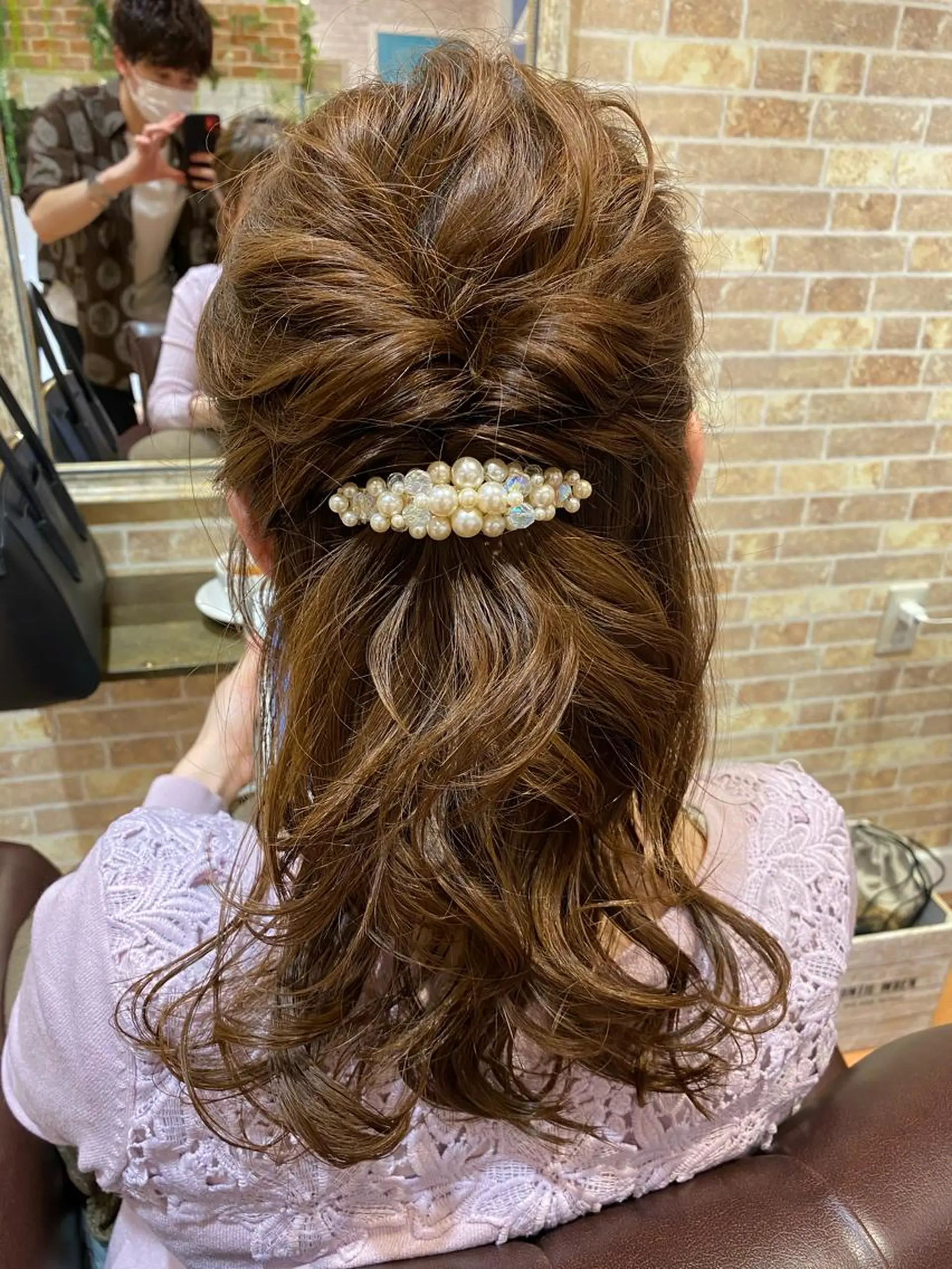 ミディアム ブリーチなし✨艶髪 カラー𓃲YAGIのヘアスタイル