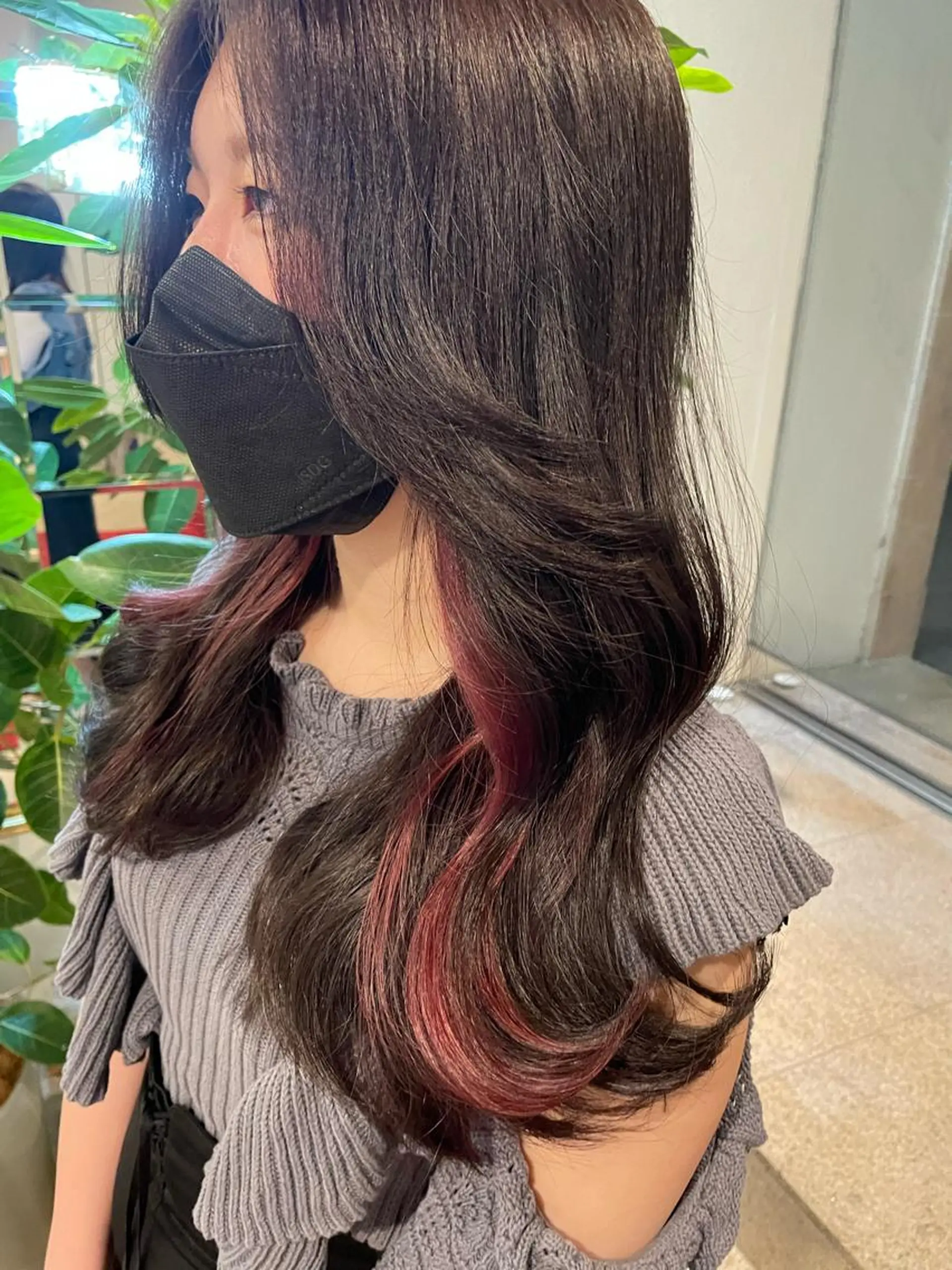 カラー ブリーチ イヤリングカラー 韓国風/亀之園 涼のヘアスタイル