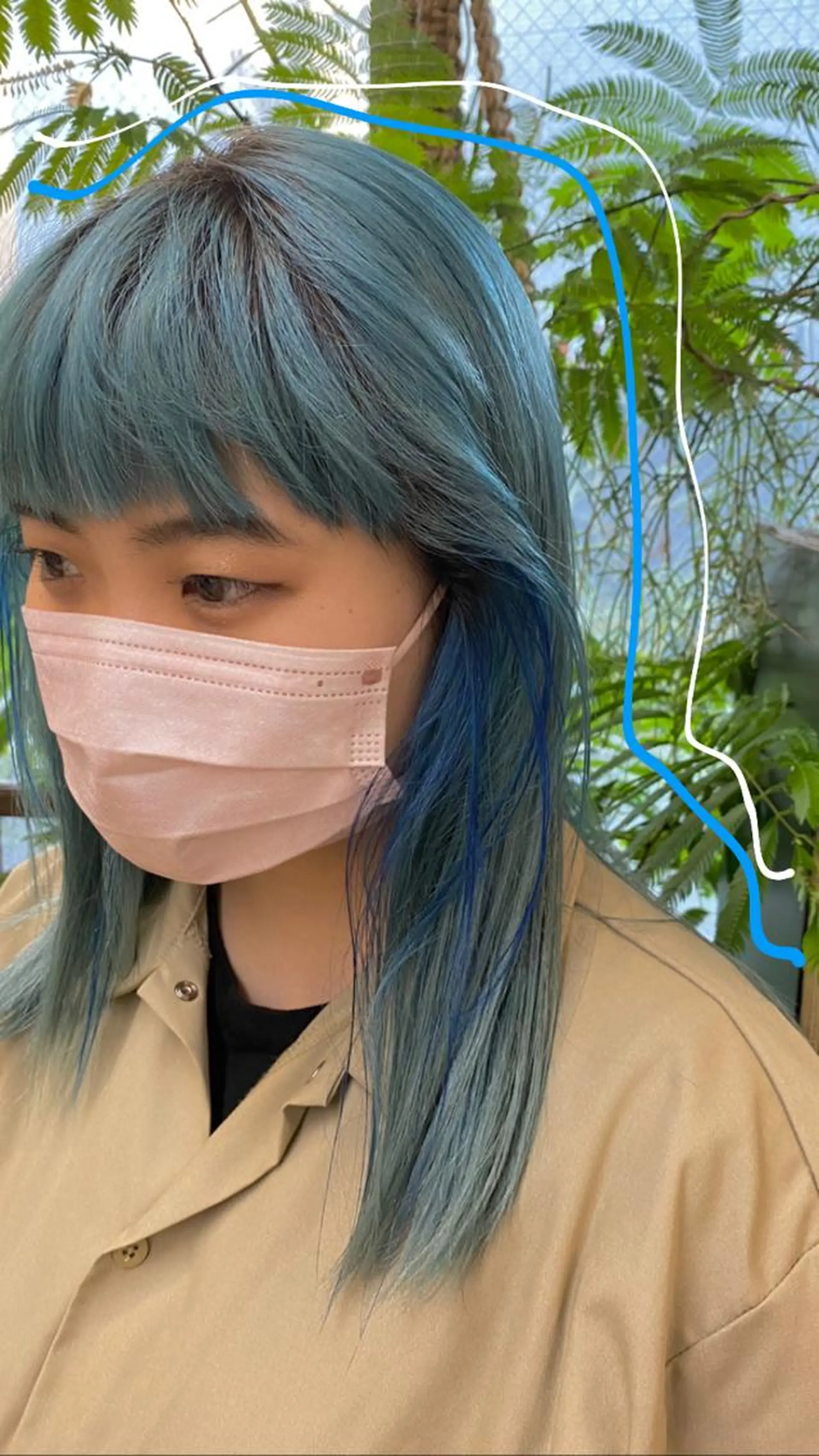 セミロング カット ヘアカラー Moca 〰️のヘアスタイル