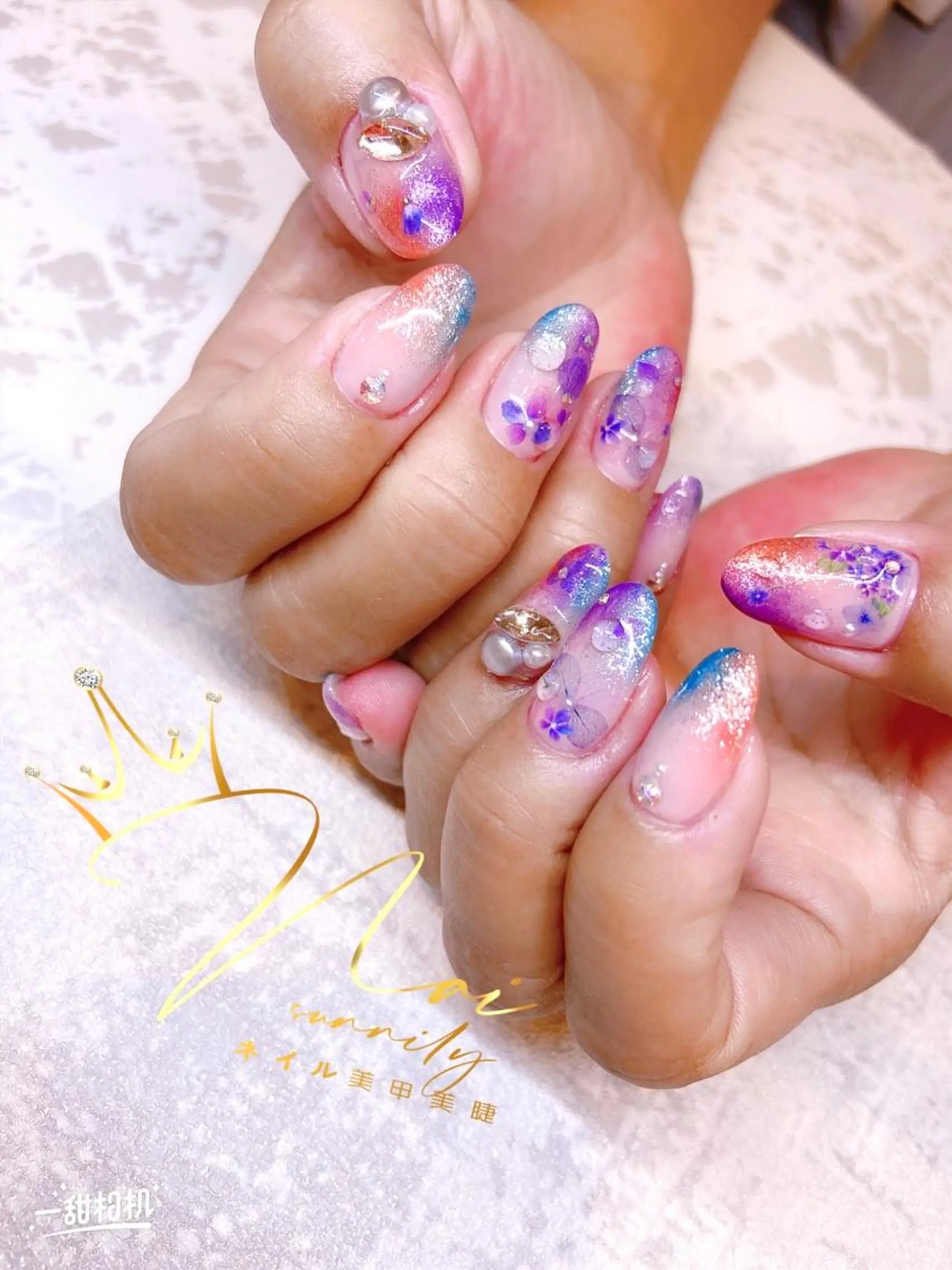 ネイル 長さだし専門店 M2　rikaのネイルデザイン