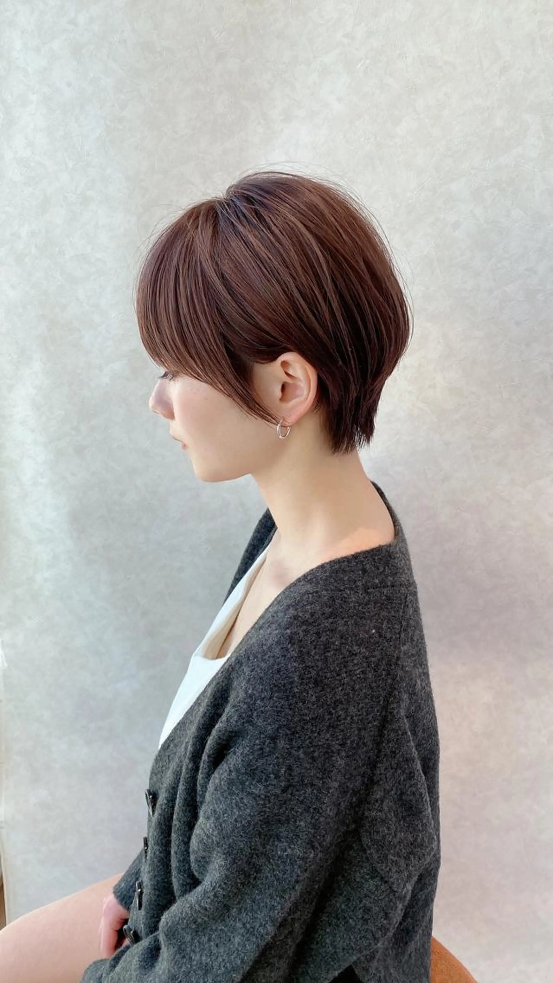ショート 切りっぱなしボブ ショートボブ ハンサムショート 丸みショート アッシュ カット ヘアカラー トリートメント ショート、ボブの神✨ 峯朋也✂︎✨のヘアスタイル