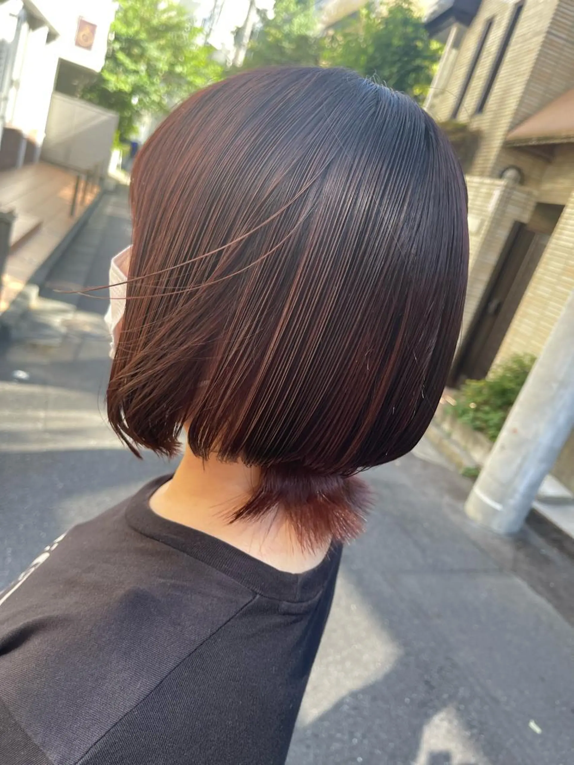 ショート カラー ピンクカラー ボブ カット ヘアカラー トリートメント 髪質改善&美髪カラー ボブ&ロングRINのヘアスタイル