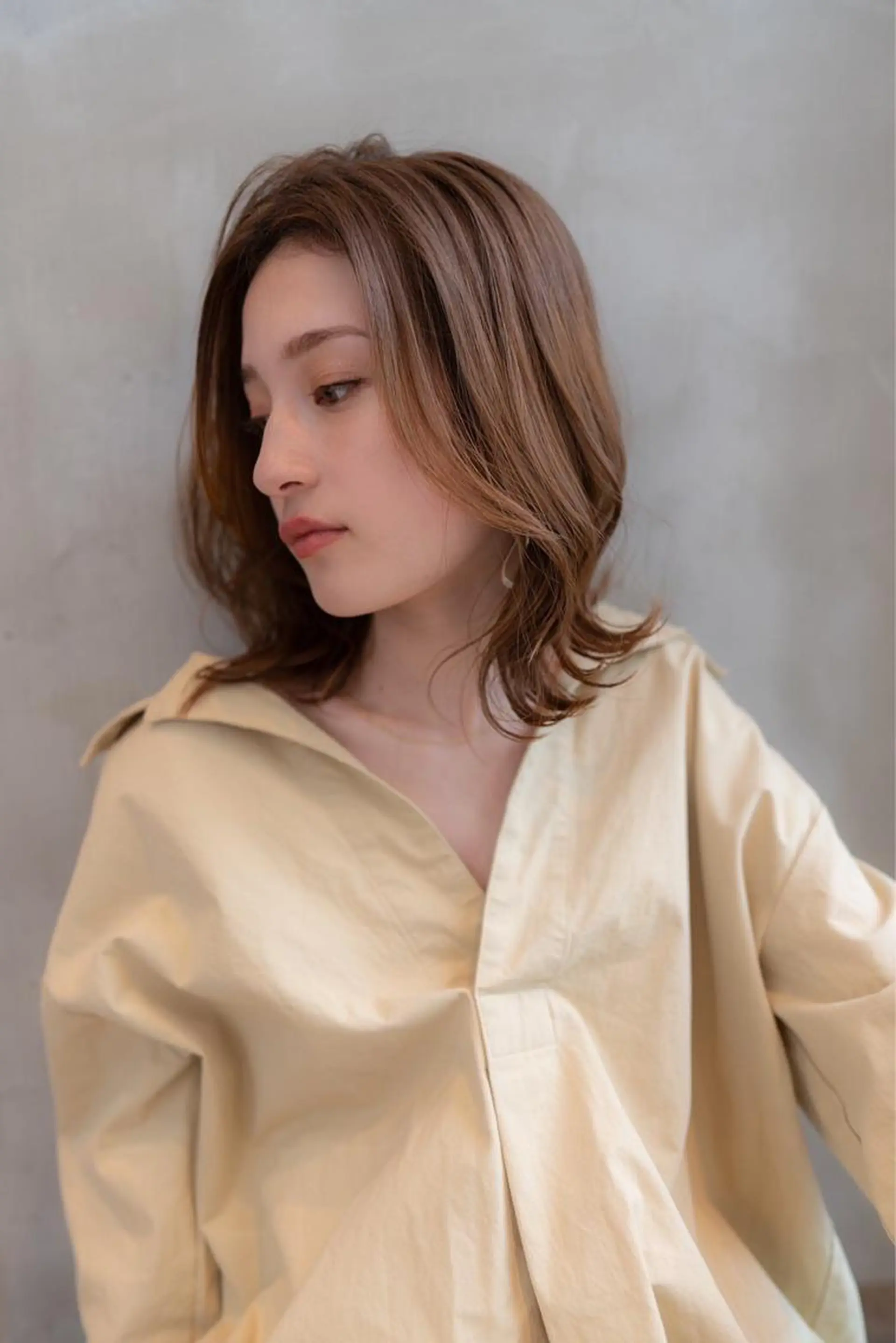 ミディアム カラー Anthurium 吹田💐のヘアスタイル