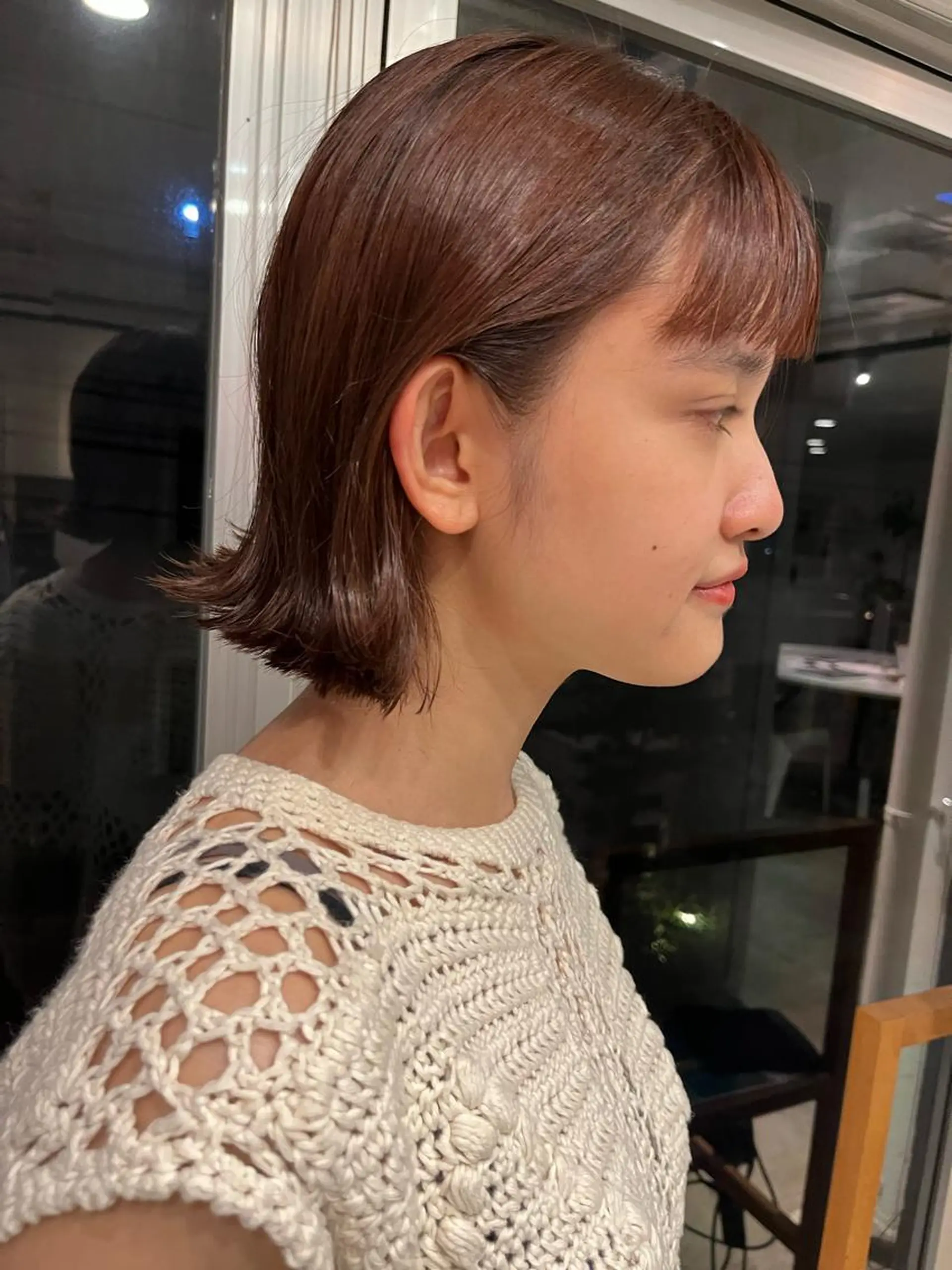 ショート カラー うる艶カラー/恵比寿 ベージュ/丸山陽平のヘアスタイル