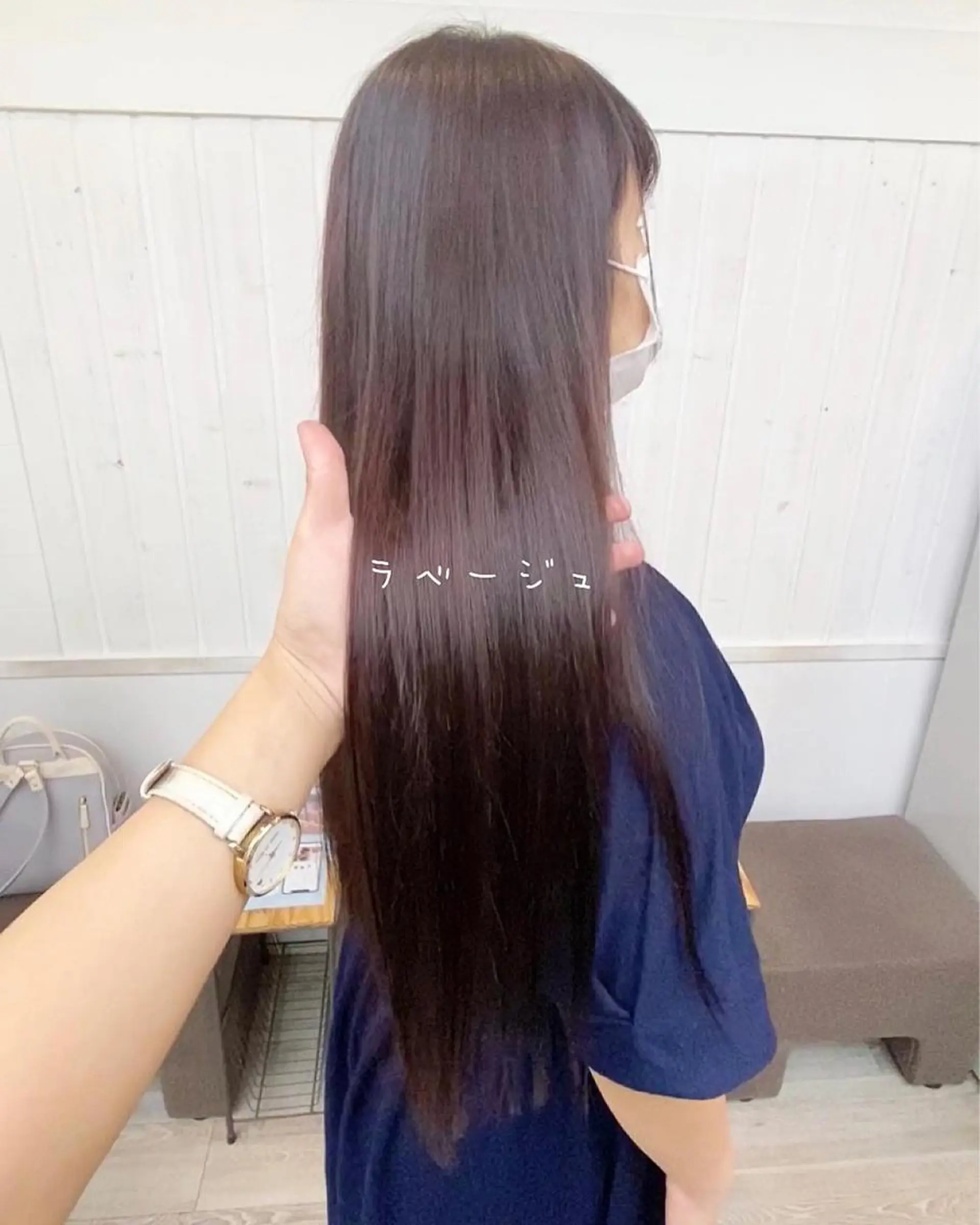 ロング トリートメント ヘアカラー トリートメント ☀️透明感color KURO☀️のヘアスタイル