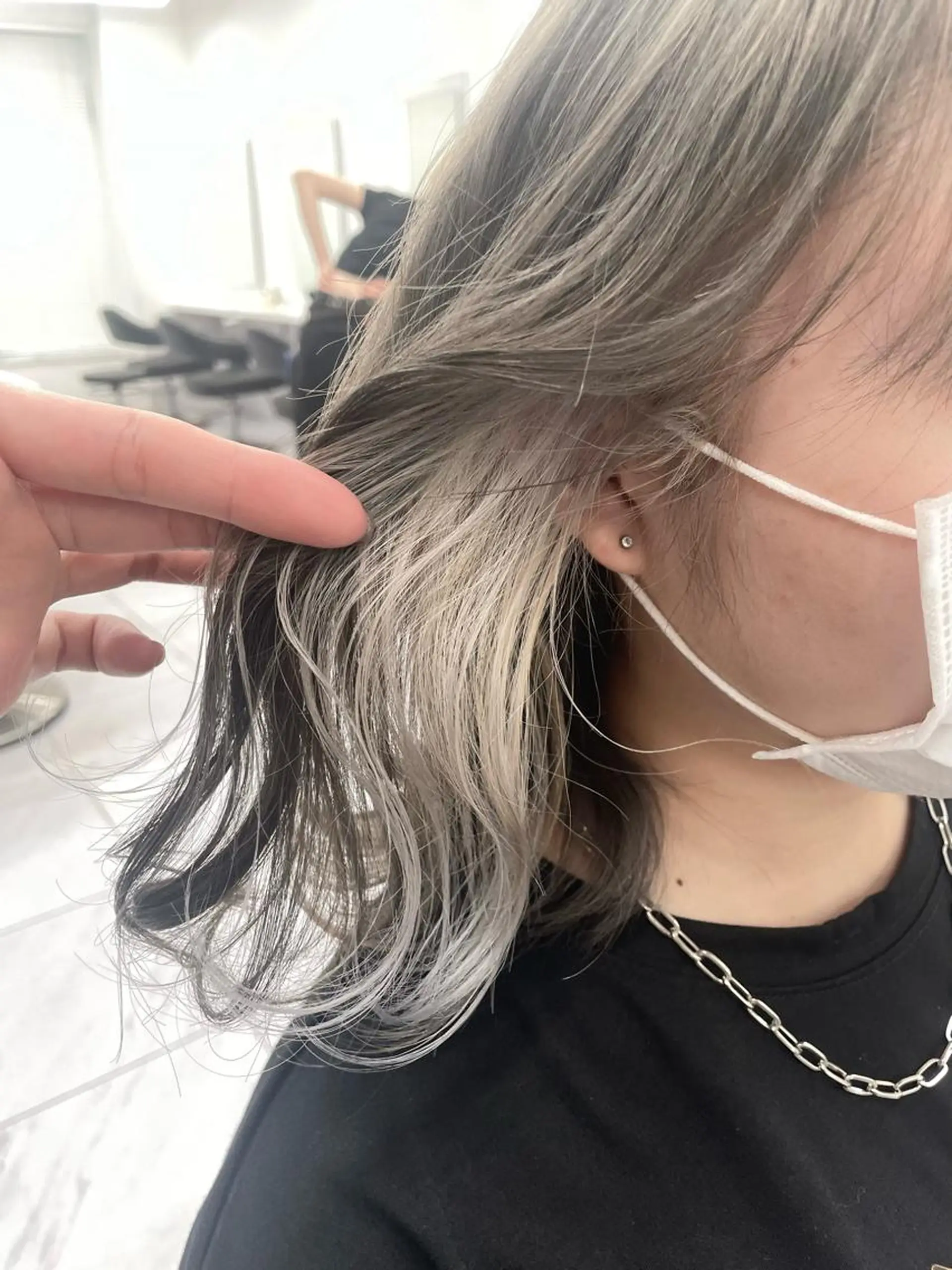 セミロング カラー *モデル募集🤍横浜 透明感カラー🫧のヘアスタイル