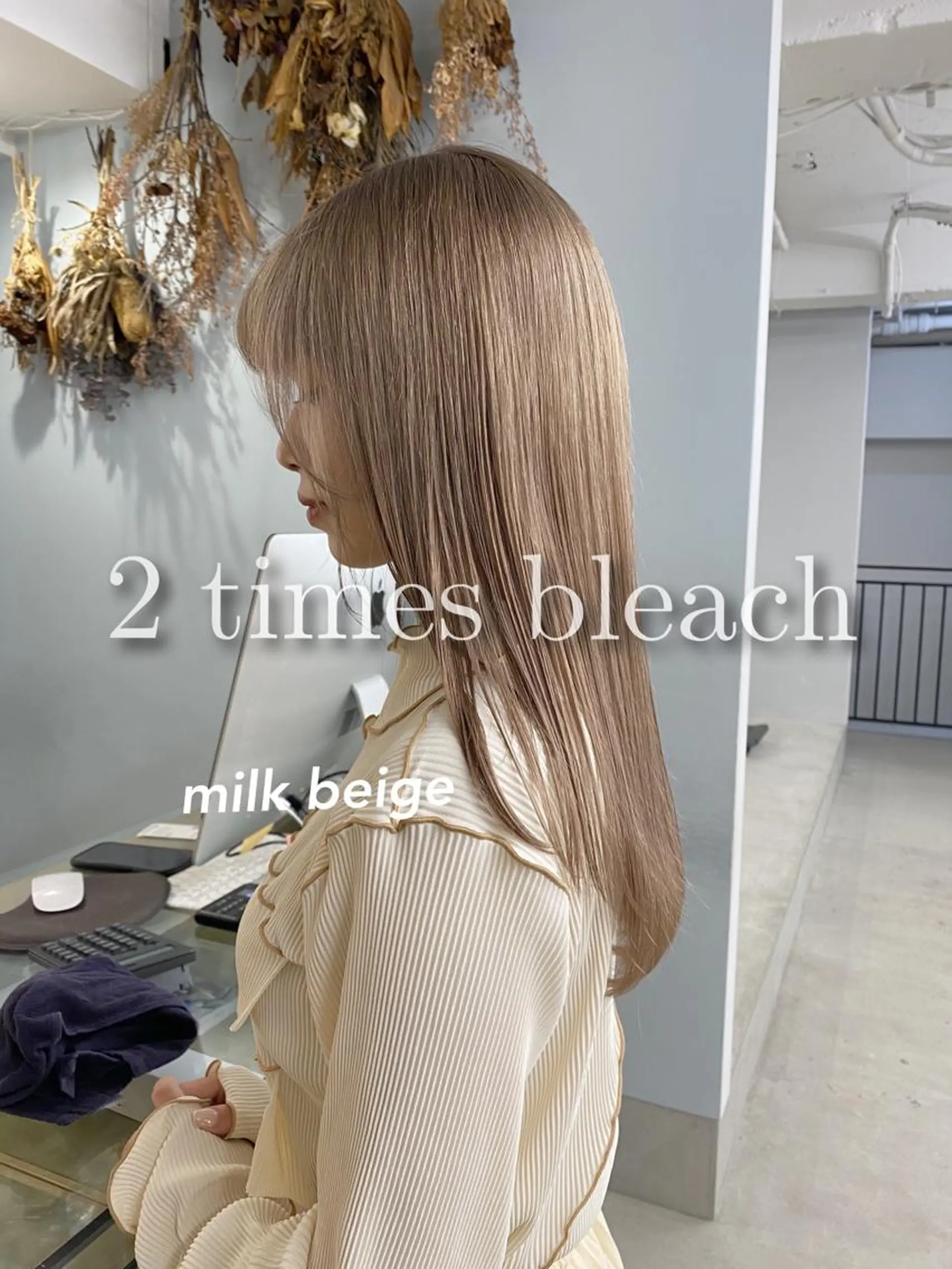 ロング カラー ヘアアレンジ Flamme Annaのヘアスタイル