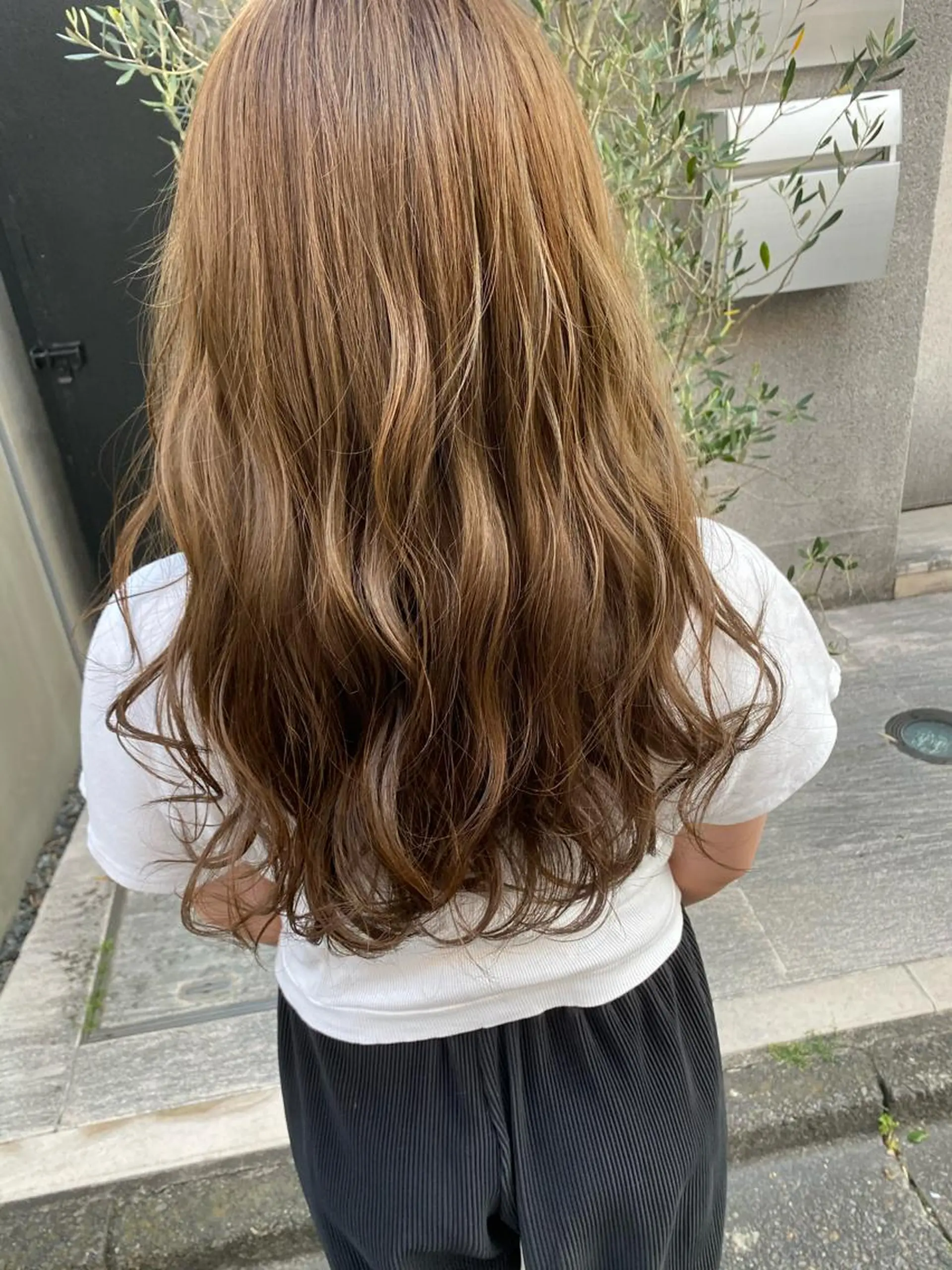 セミロング カラー 赤み消し韓国ヘア レイヤー縮毛🤍渡邉のヘアスタイル