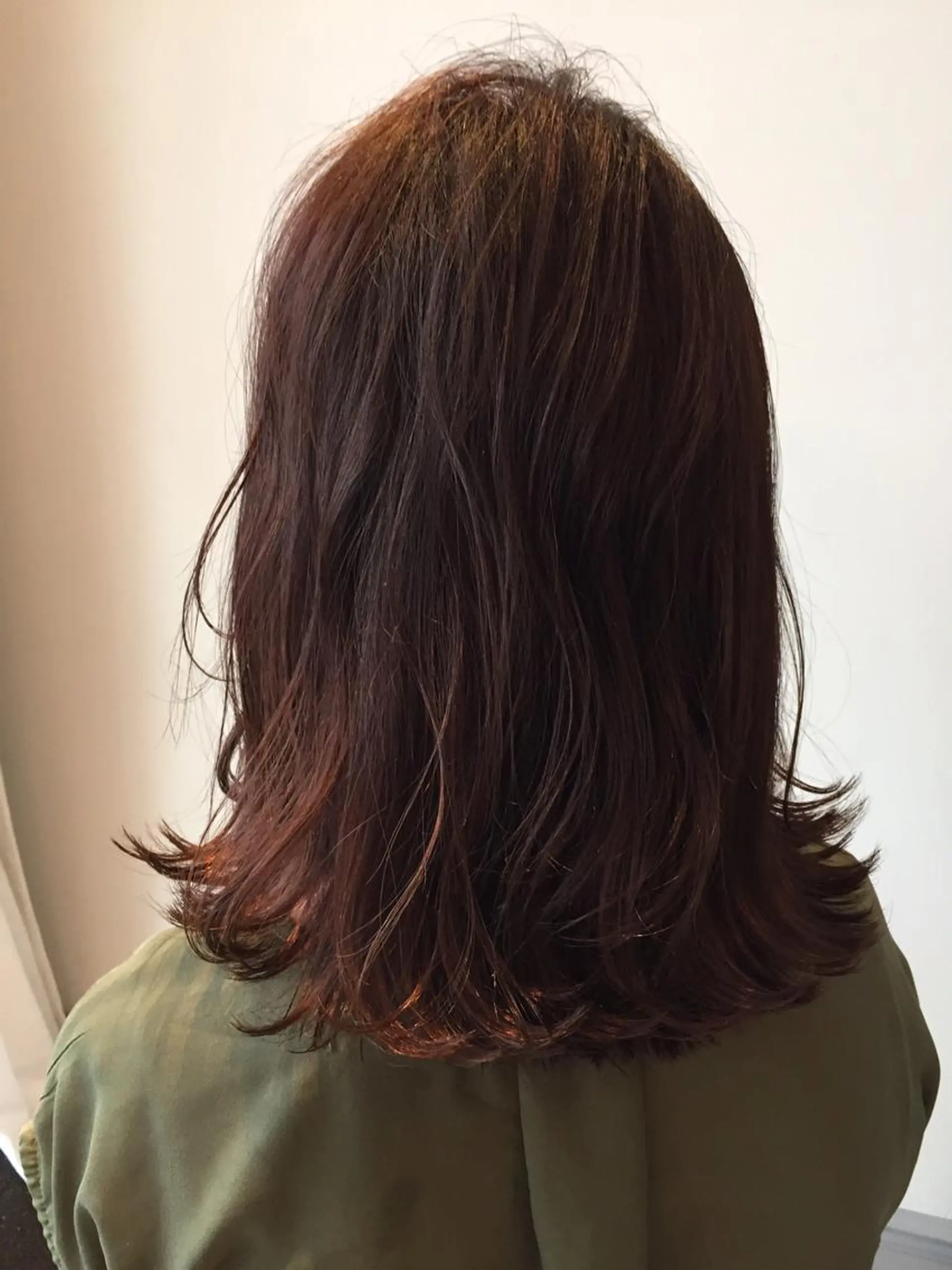 ミディアム カラー レイヤーカット✂️ 横浜No1♡下鳥翔子のヘアスタイル