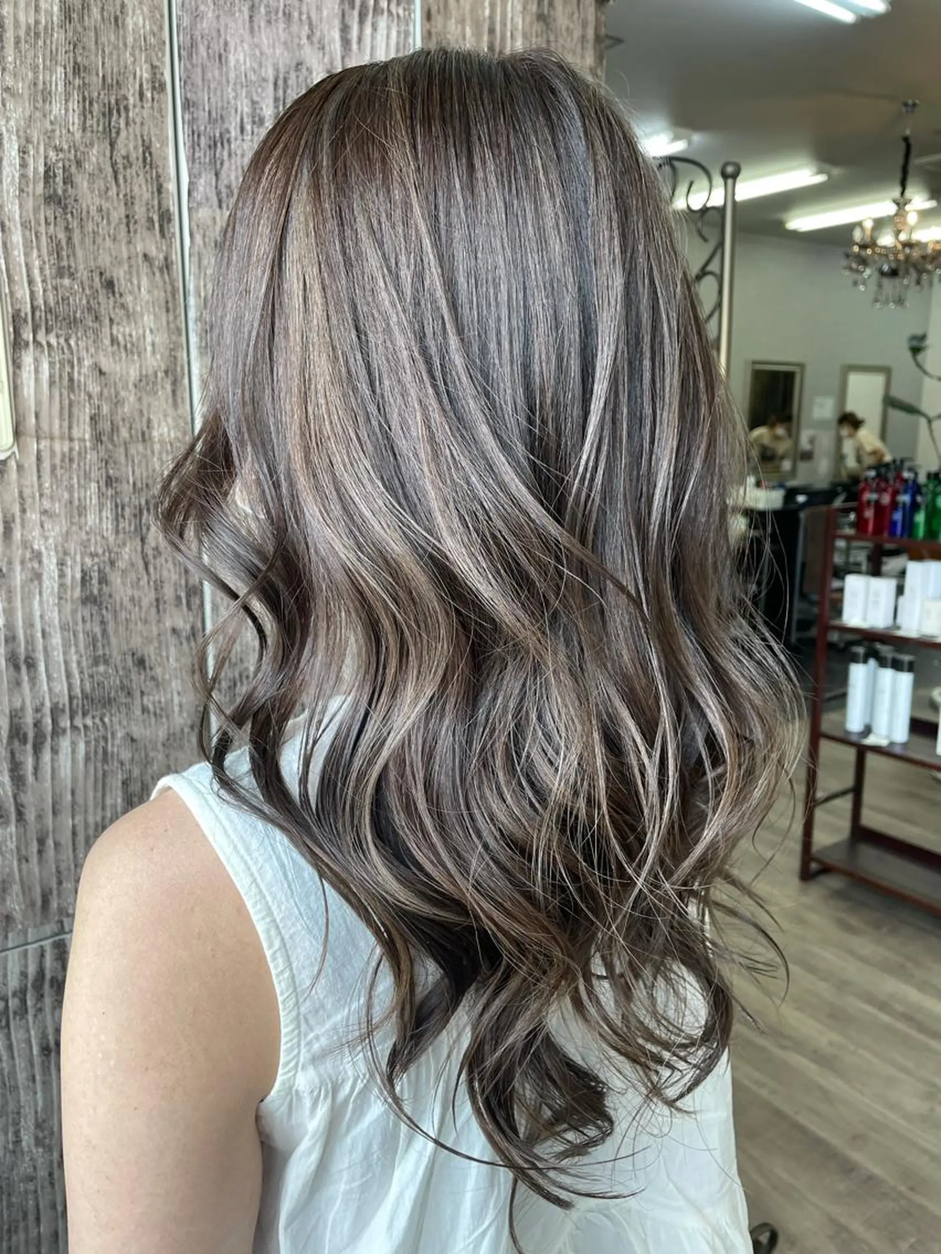 ミディアム カラー パーマ ヘアアレンジ メンズ キッズ ネイル N-plants 楓のヘアスタイル