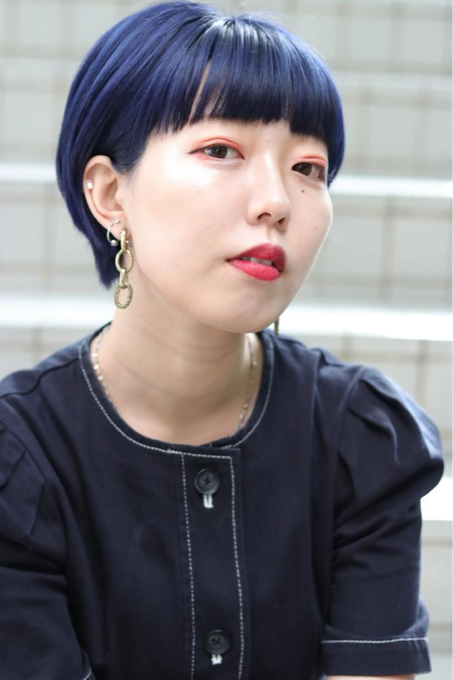 ショート パープルカラー ショートヘア 杉若 利彦のヘアスタイル