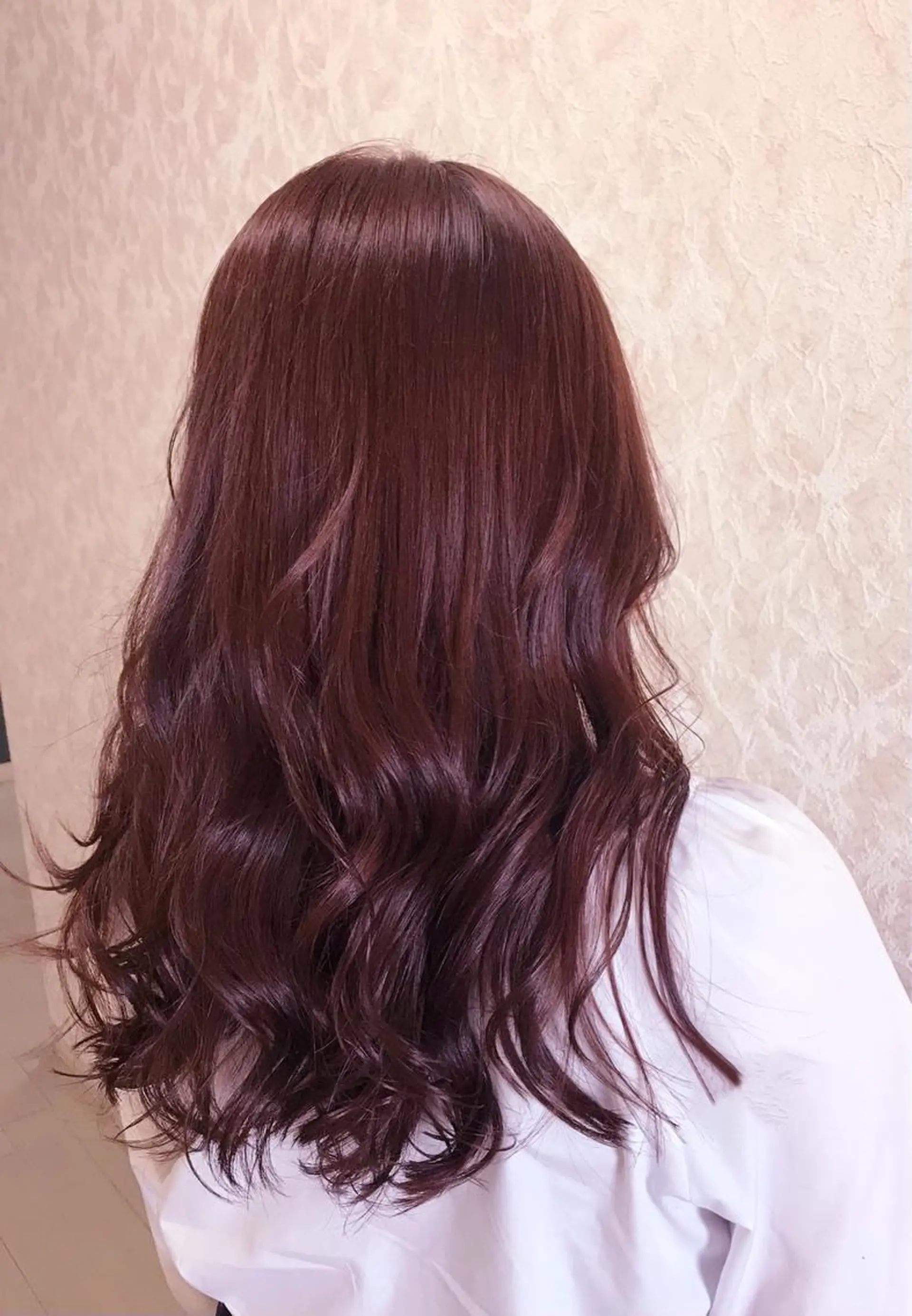 ミディアム カラー ブリーチ ブラウンカラー ブリーチなしカラー ピンクカラー ピンクブラウン カット トリートメント ブリーチ/髪質改善/ レイヤー/YUTO‎のヘアスタイル