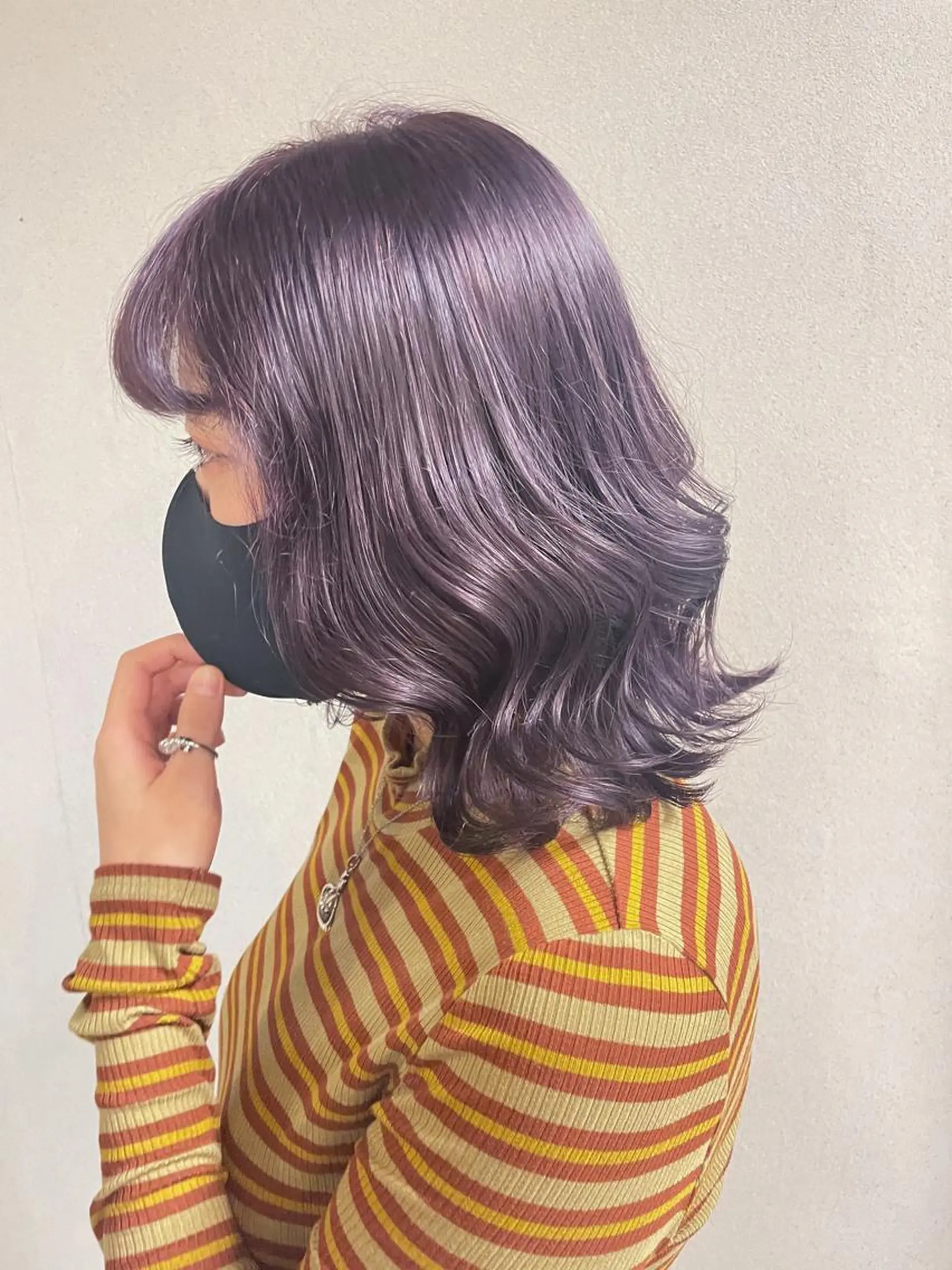 ミディアム カラー ケアブリーチ /髪質 改善/古橋圭史郎のヘアスタイル